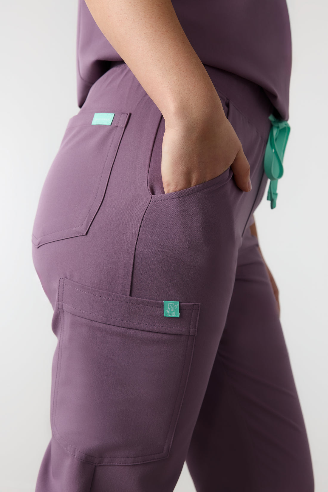 DEMI RE-GARDE™ - DUSTY PURPLE - Jogger Scrub Pants - SILVADUR™