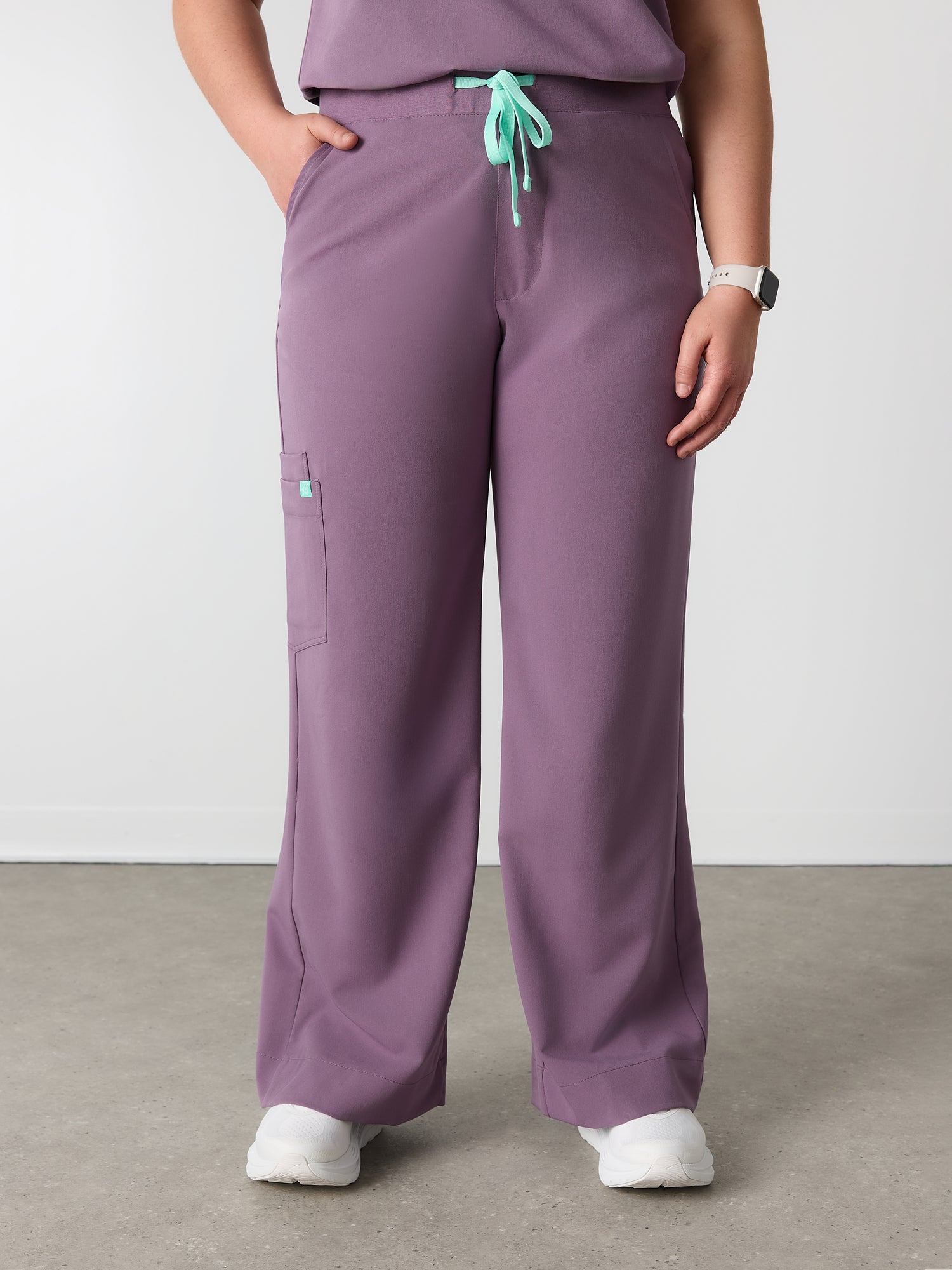 MILA RE-GARDE™ - MAUVE POUDRÉ - Pantalon Jambe Large - SILVADUR™