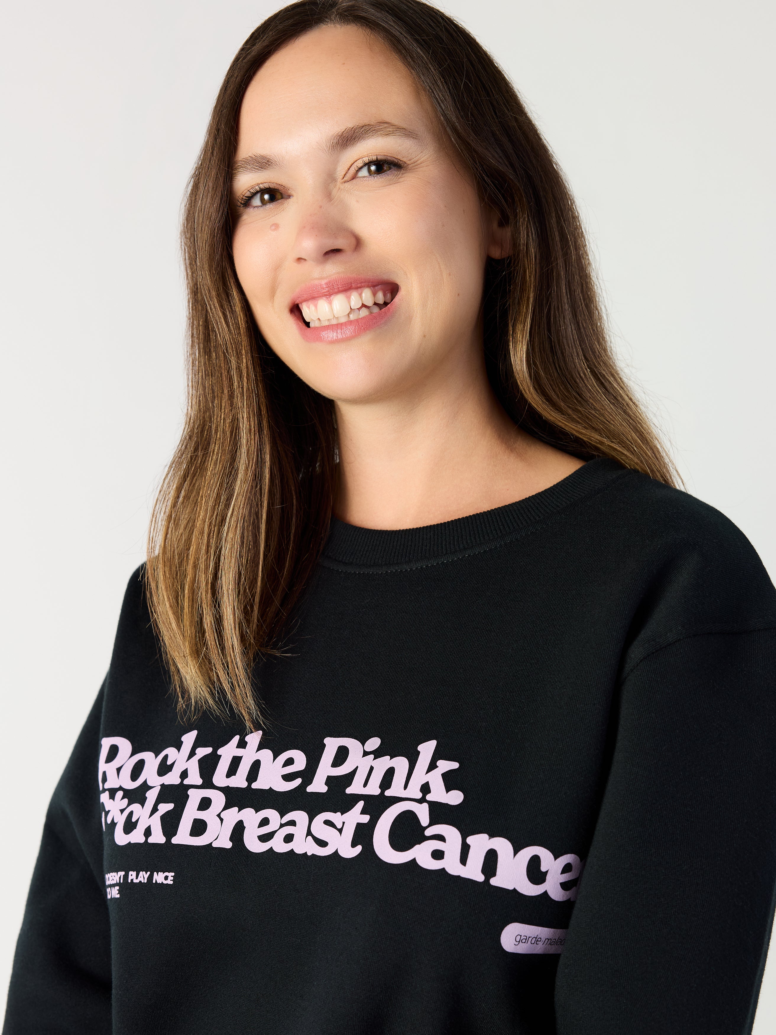 Rock The Pink - Crewneck Noir