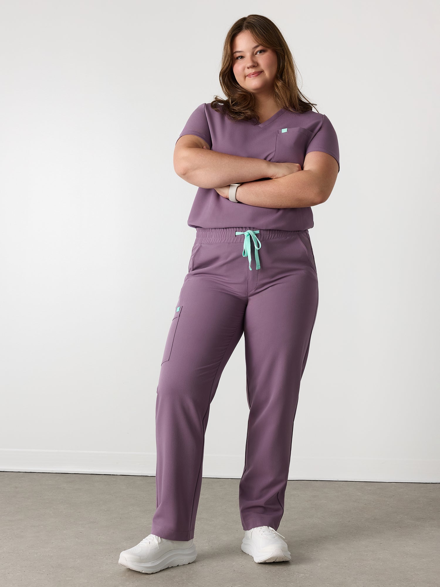 JULIETA RE-GARDE™ - MAUVE POUDRÉ- Pantalon Coupe Droite - SILVADUR™