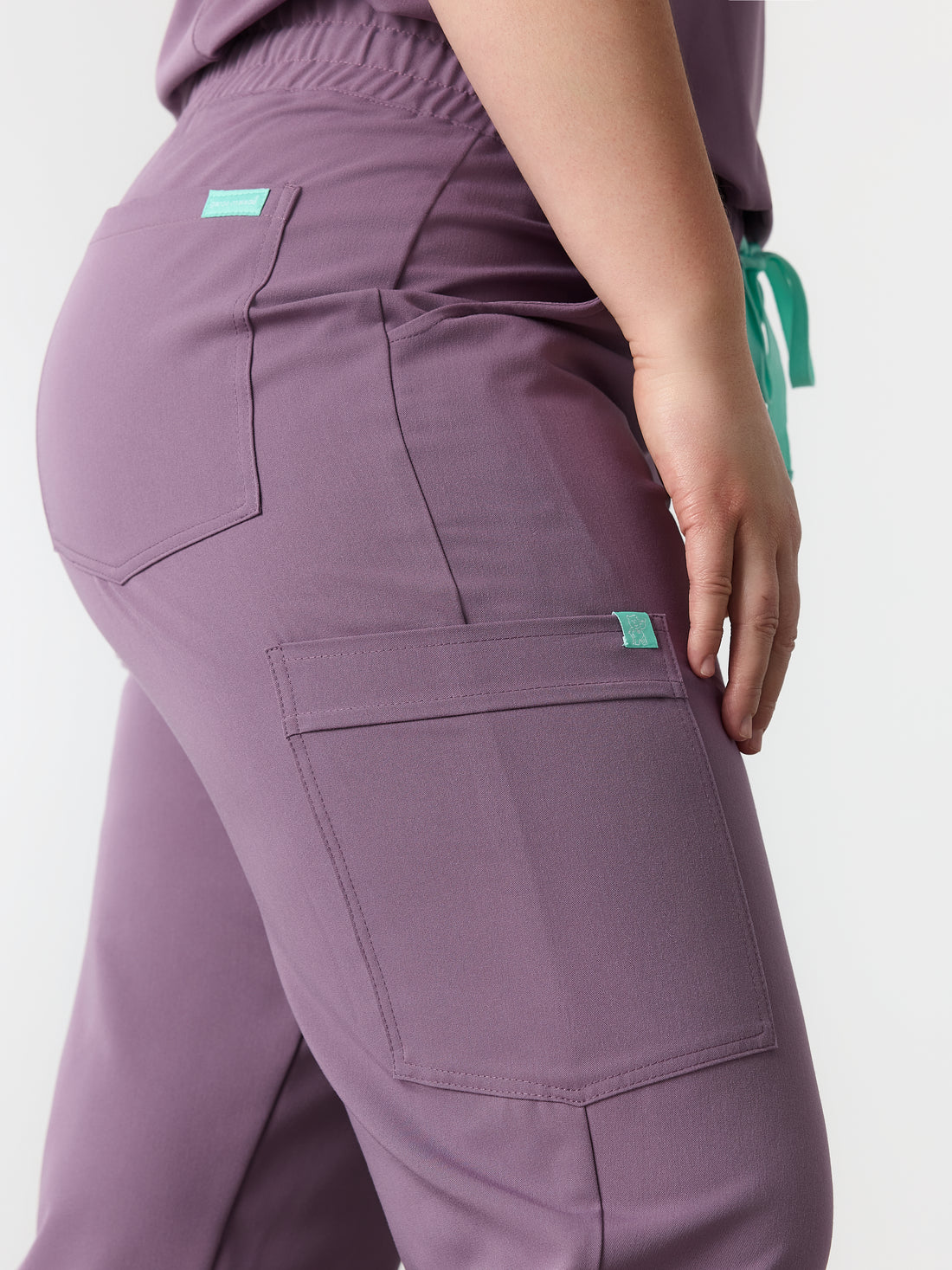 JULIETA RE-GARDE™ - DUSTY PURPLE - Straight Cut Scrub Pants - SILVADUR™