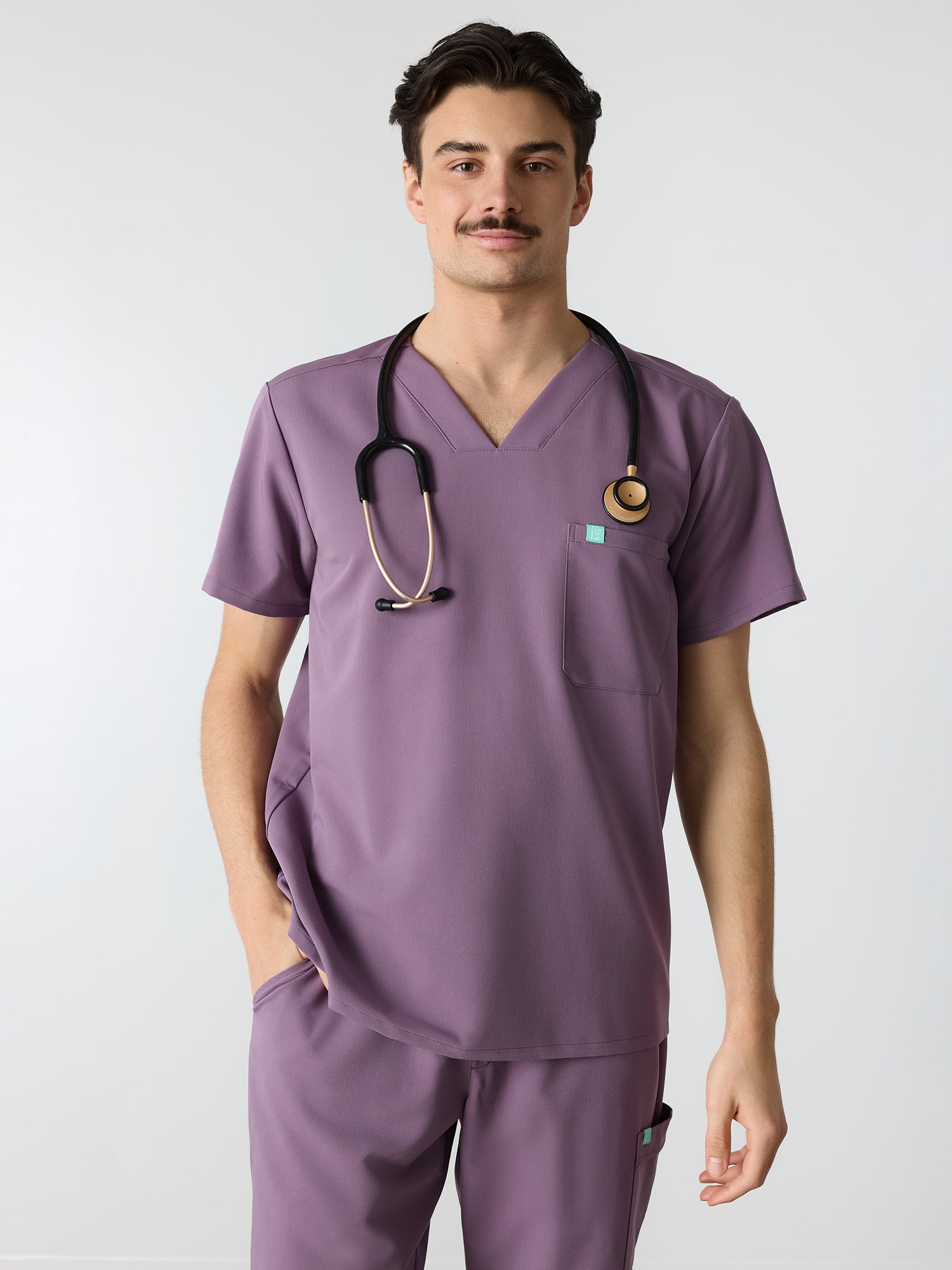 LOGAN RE-GARDE™ - MAUVE POUDRÉ - Haut Une Poche - SILVADUR™