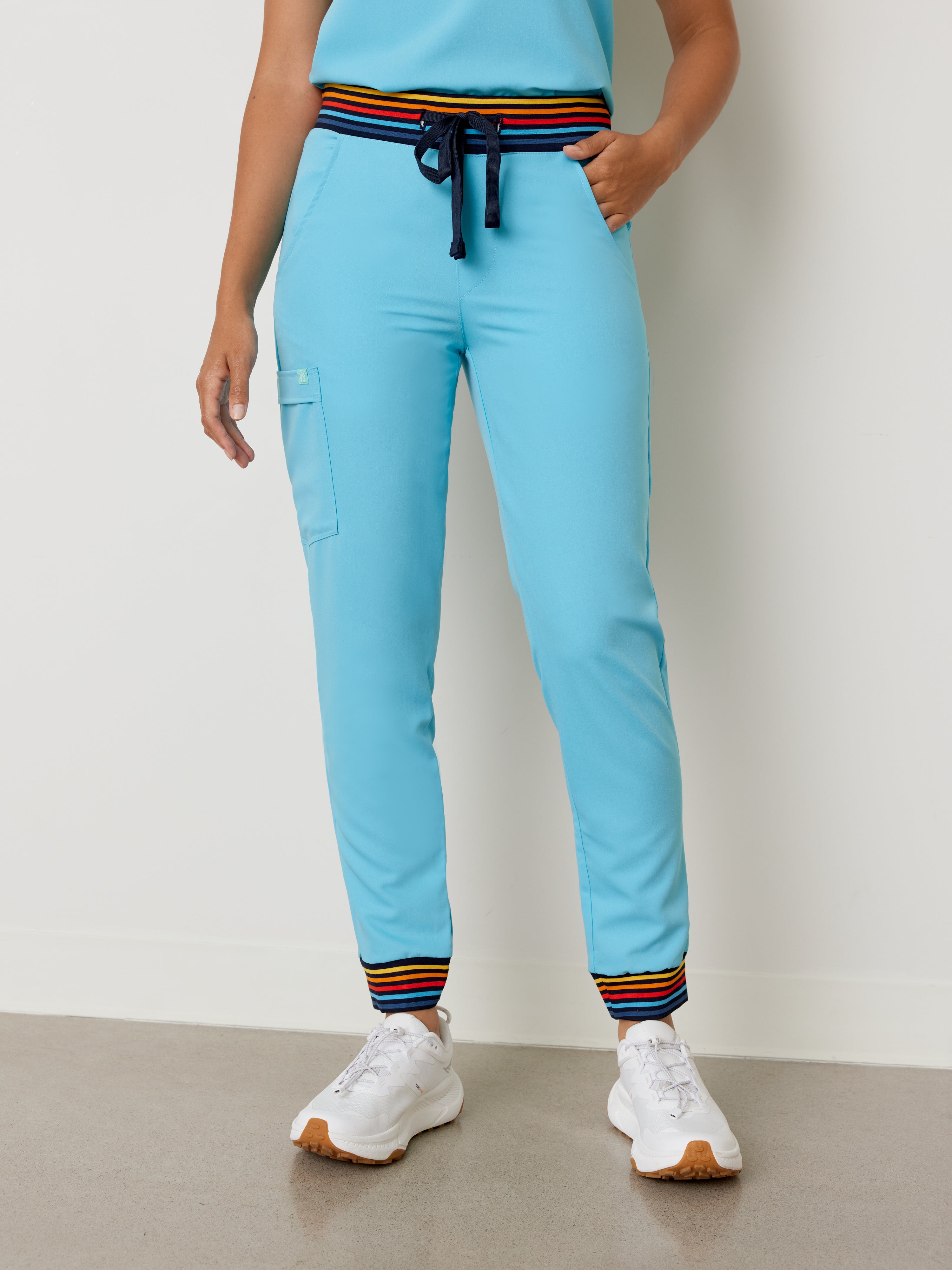DEMI RE-GARDE™ - RETRO BLUE - Jogger Scrub Pants - Final Sale