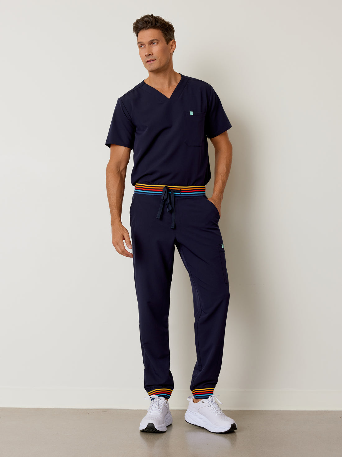 BRUCE RE-GARDE™ - RETRO BLEU NAUTIQUE - Pantalon Jogger - Vente Finale