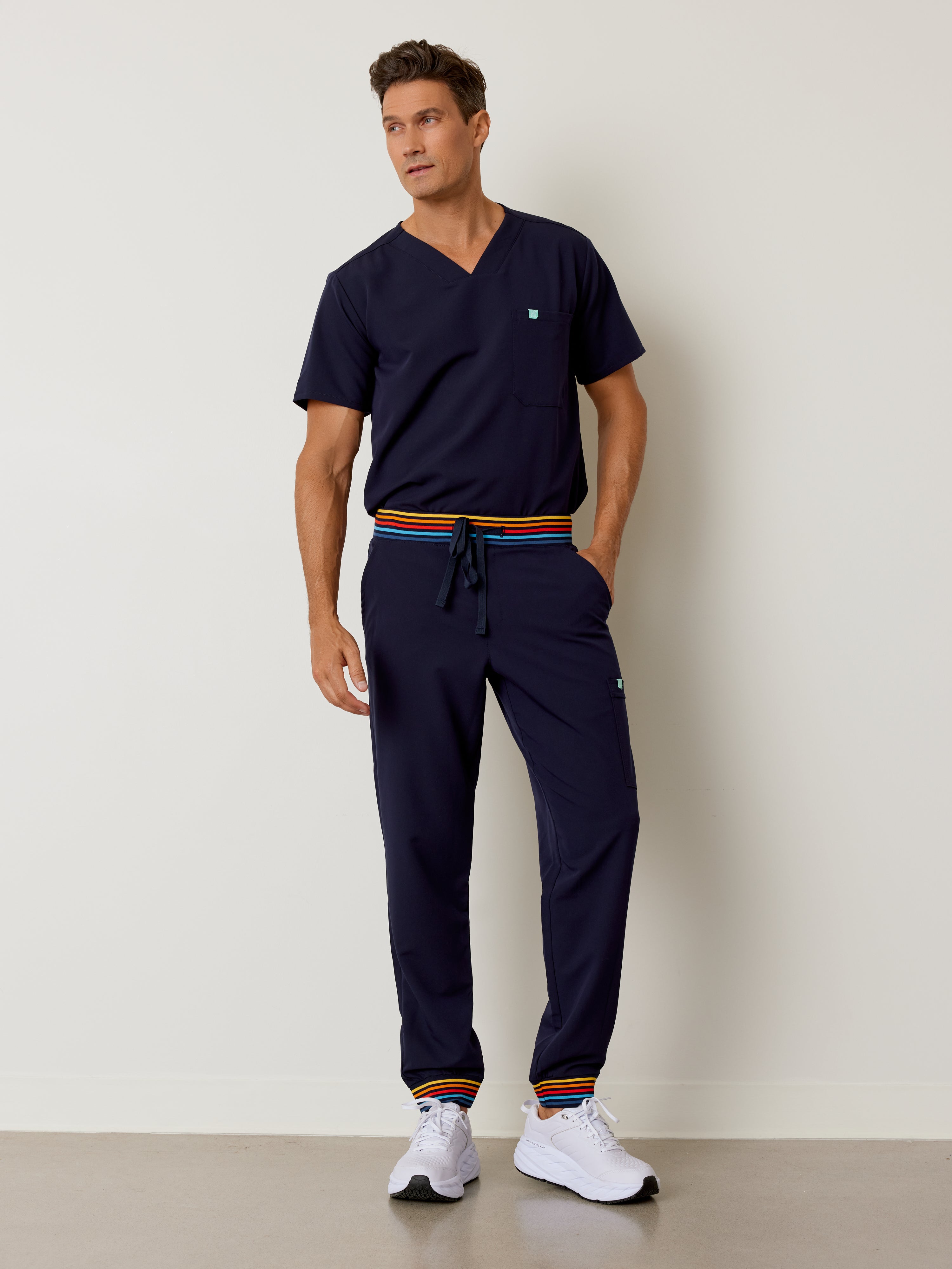 BRUCE RE-GARDE™ - RETRO NAVY - Men's Jogger Pants - Final Sale