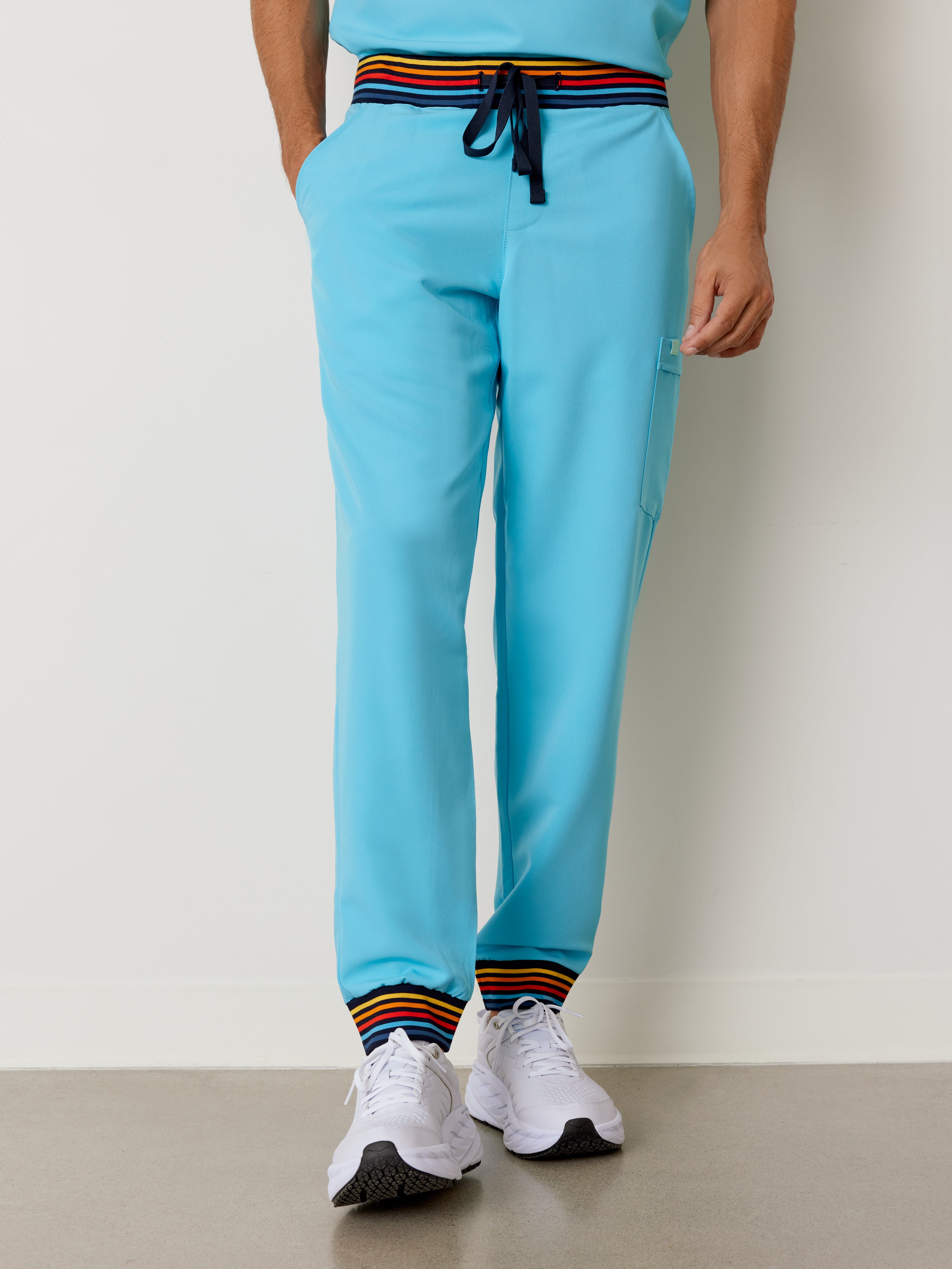 BRUCE RE-GARDE™ - RETRO BLUE - Men's Jogger Pants - Final Sale