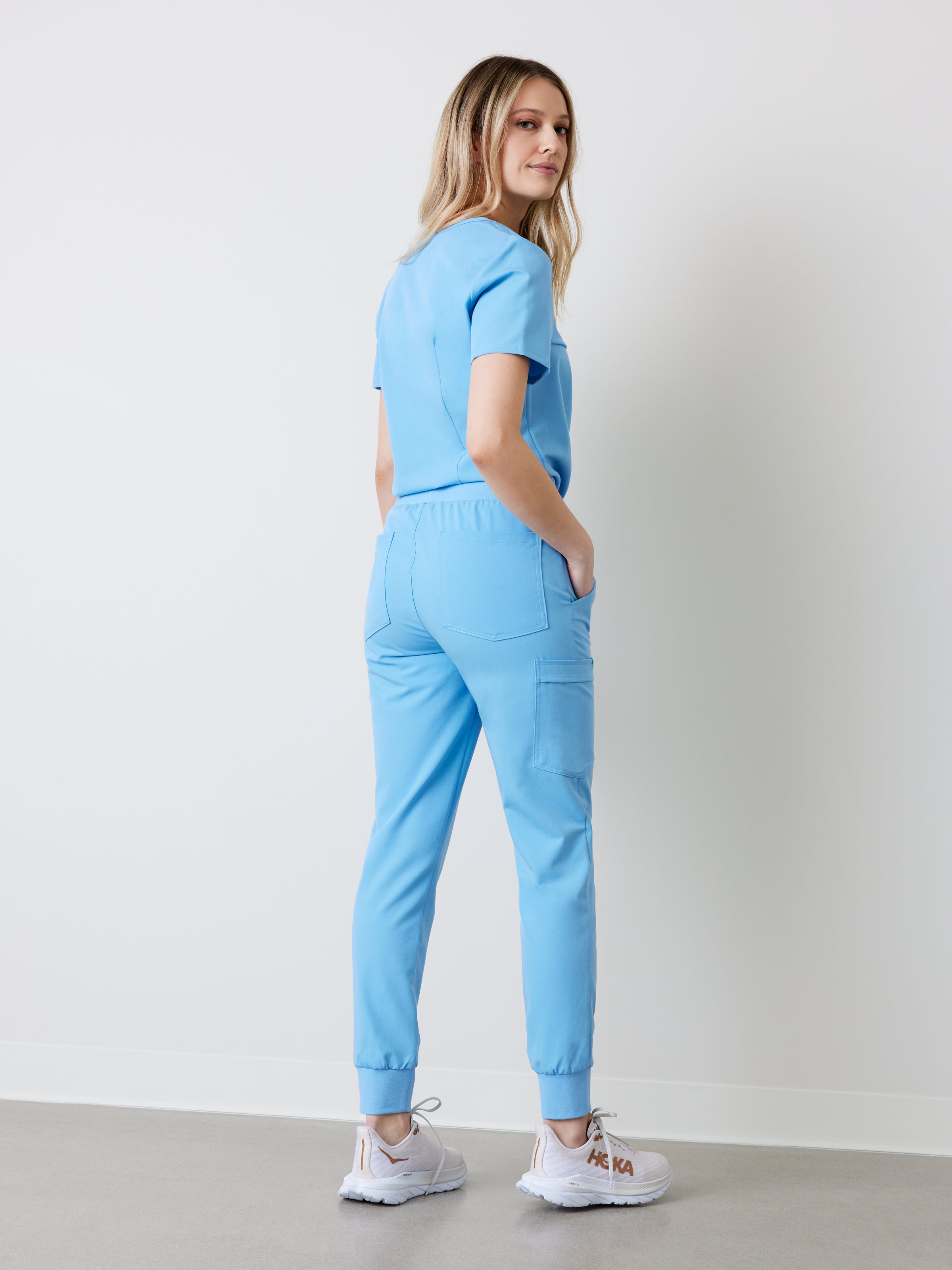 DEMI RE-GARDE™ - CLASSIC BLUE - Jogger Scrub Pants - SILVADUR™
