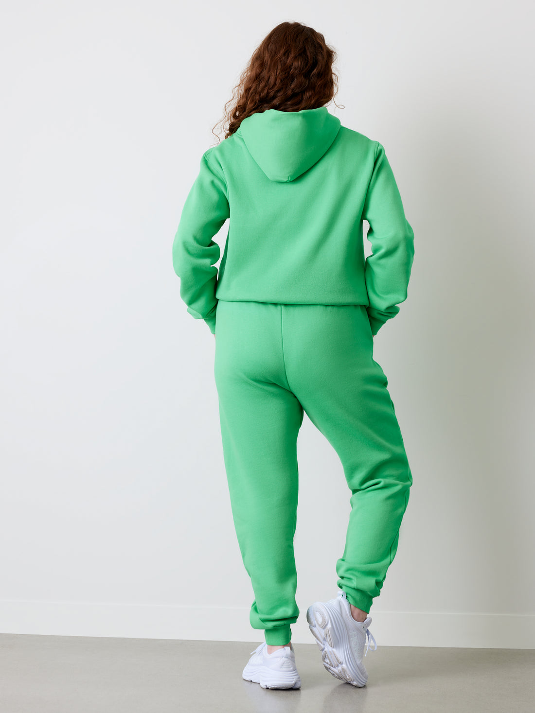  Premium Heavyweight Jogger – Teddy Patch - Vert - VENTE FINALE