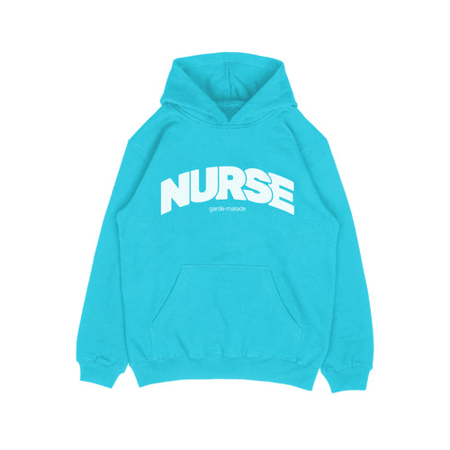 Premium Heavyweight Hoodie - NURSE - Bali Blue