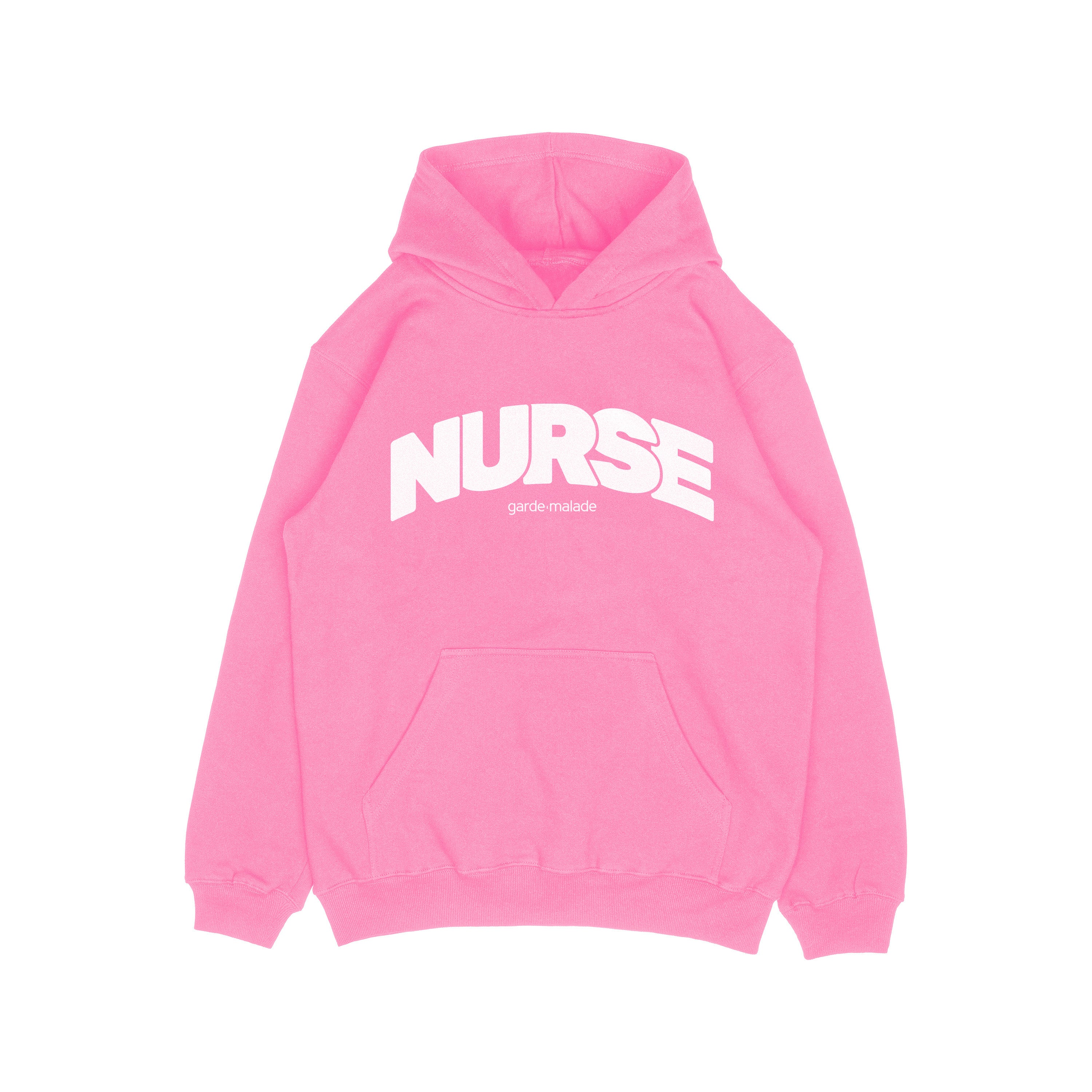 Premium Heavyweight Hoodie - NURSE - Azalea Pink