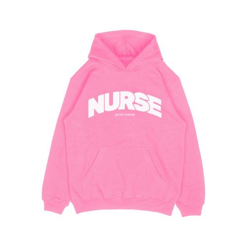 Premium Heavyweight Hoodie - NURSE - Azalea Pink