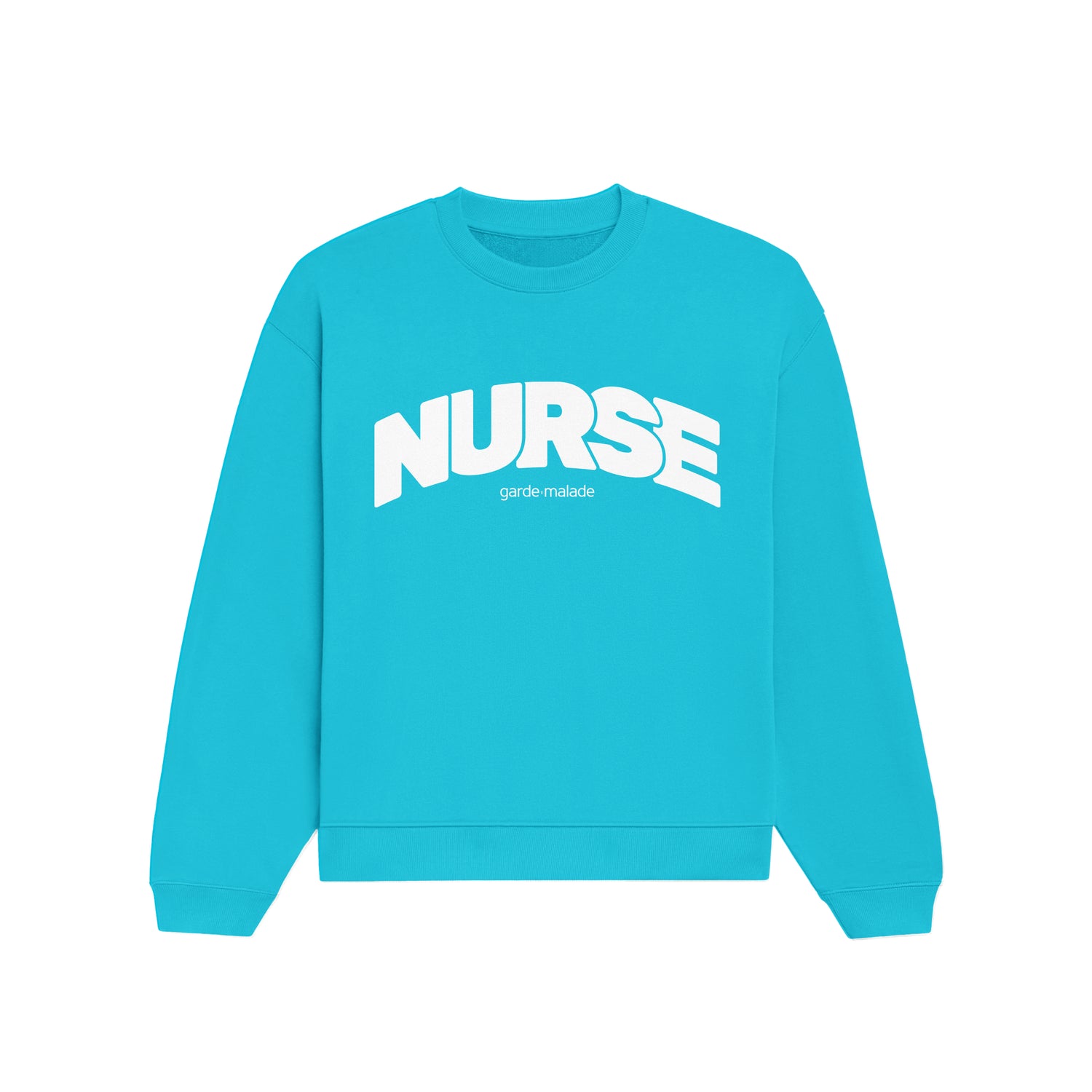 Premium Heavyweight Crewneck - NURSE - Bali Blue