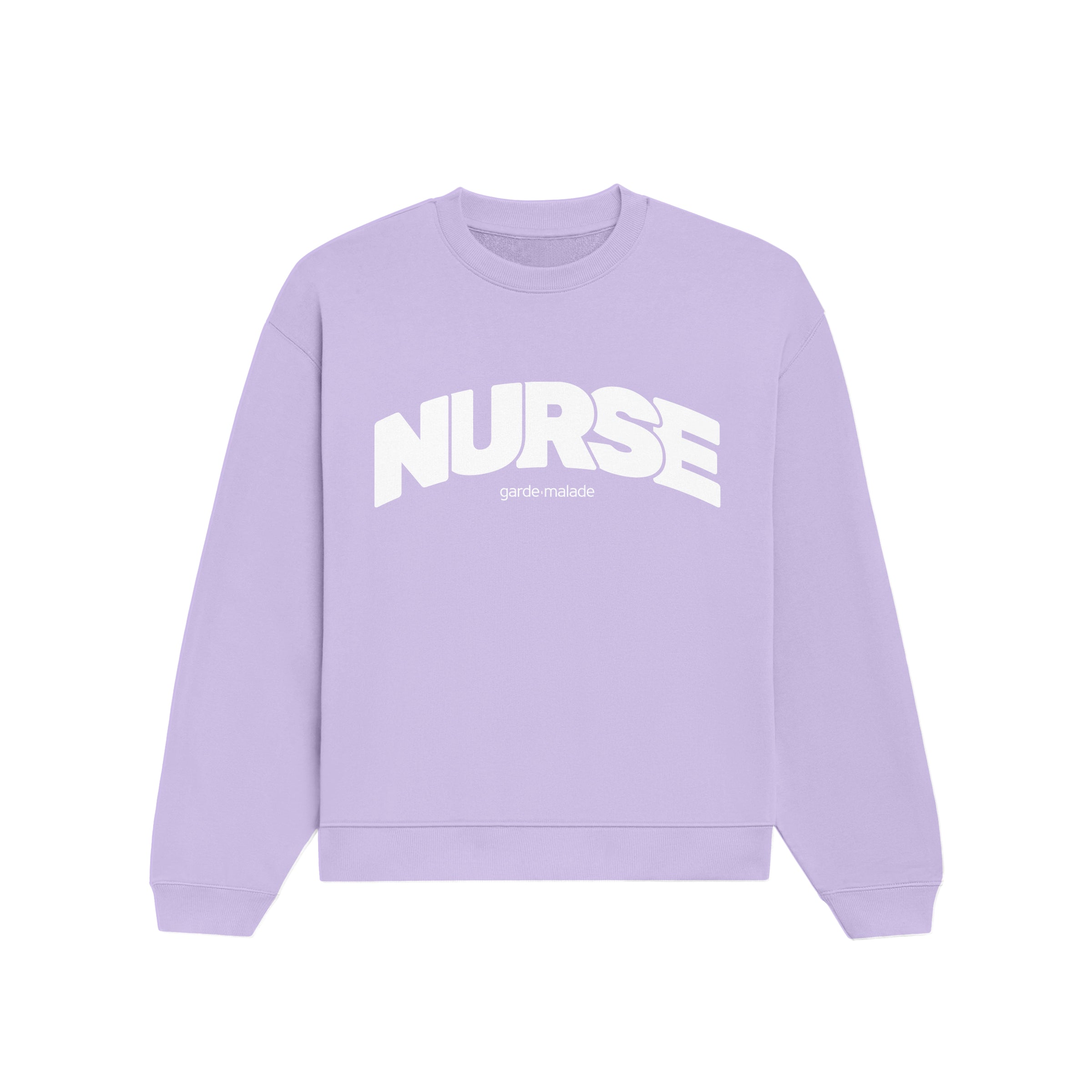 Premium Heavyweight Crewneck - NURSE - Lavender
