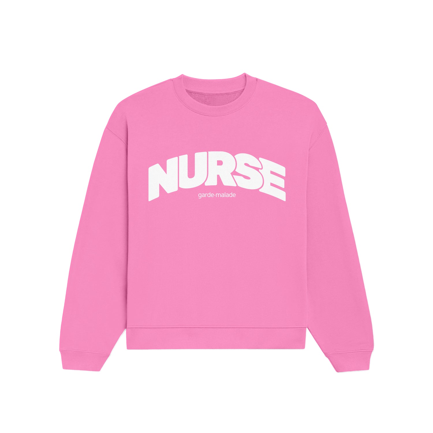Premium Heavyweight Crewneck - NURSE - Azalea Pink