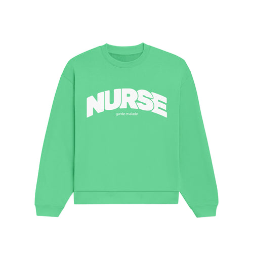 Premium Heavyweight Crewneck - NURSE - Green