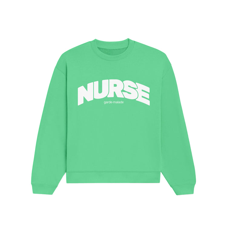 Premium Heavyweight Crewneck - NURSE - Green