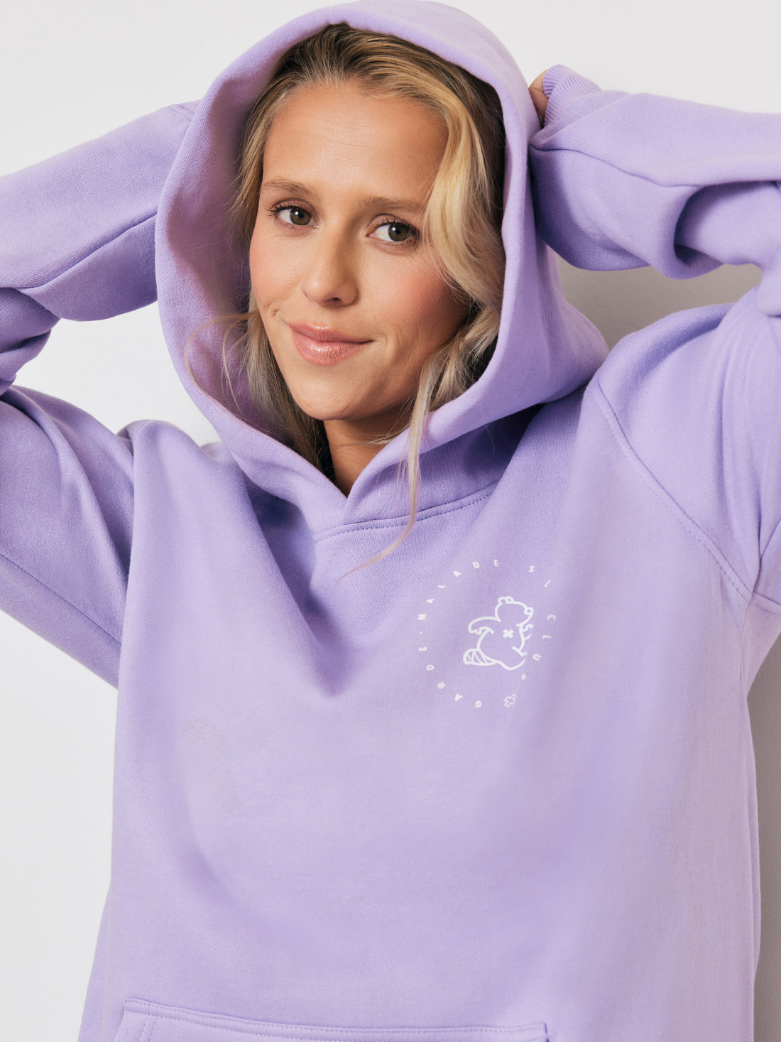 Premium Heavyweight Hoodie – Running Ted - Lavender - Final Sale