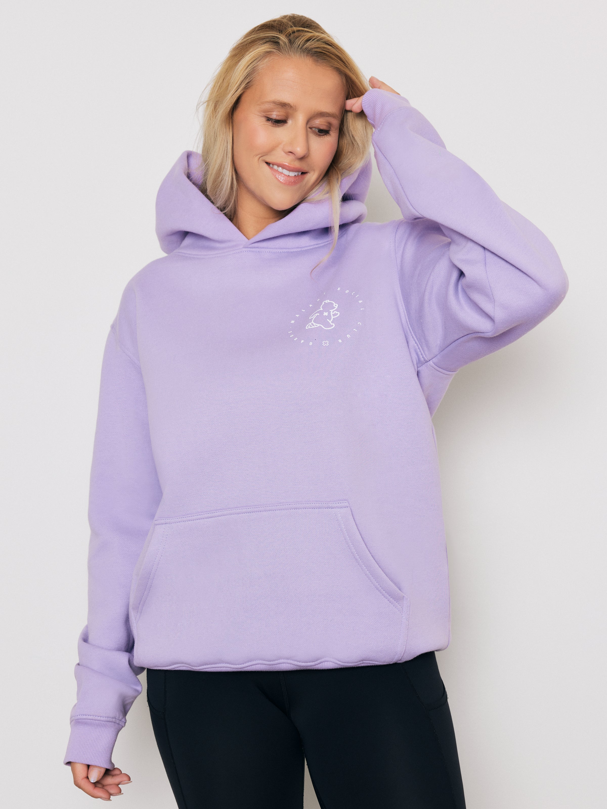 Premium Heavyweight Hoodie – Running Ted - Lavender - Final Sale
