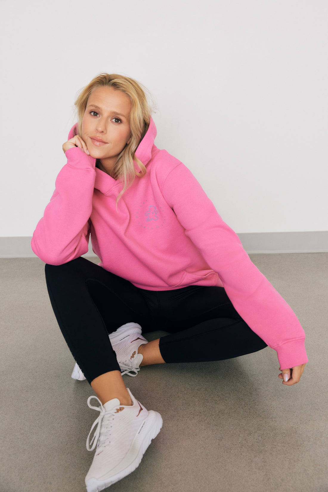 Premium Heavyweight Hoodie – Running Ted - Azalea Pink - Final Sale