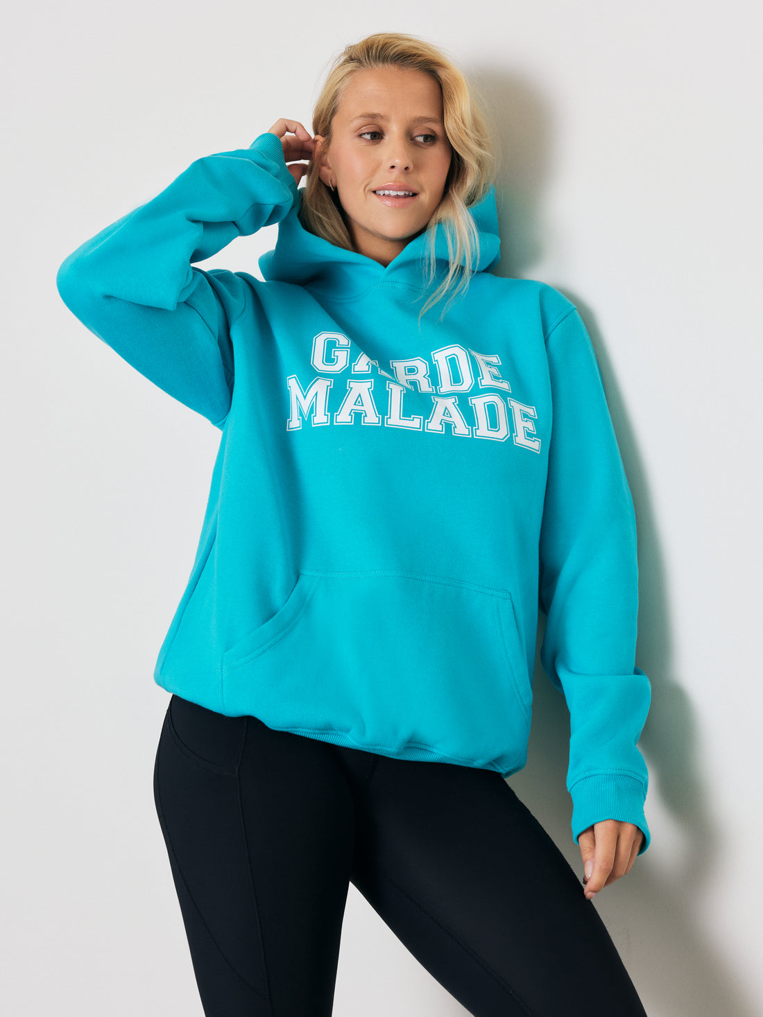 Premium Heavyweight Hoodie – College - Bleu Bali - FINAL SALE