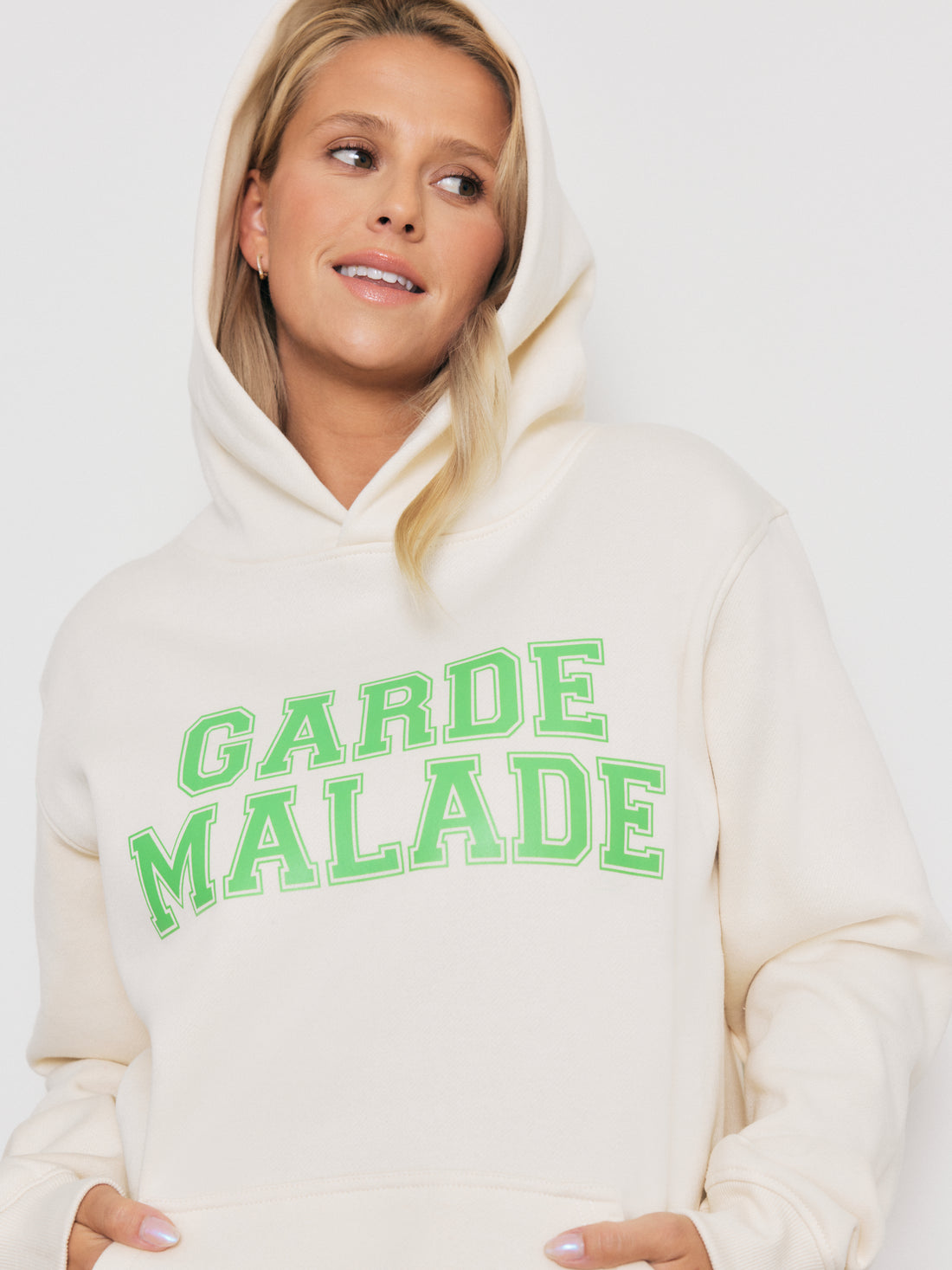 Premium Heavyweight Hoodie – College - Crème - FINAL SALE