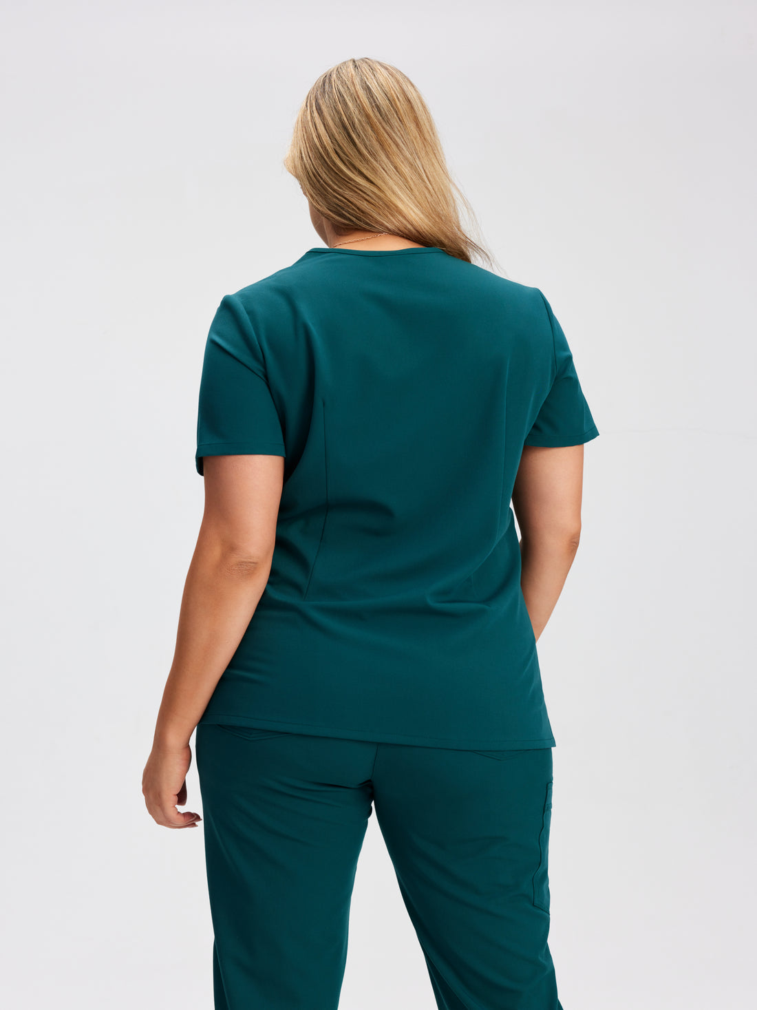 GABRIELLE RE-GARDE™ - TEAL - One Pocket Scrub Top - SILVADUR™