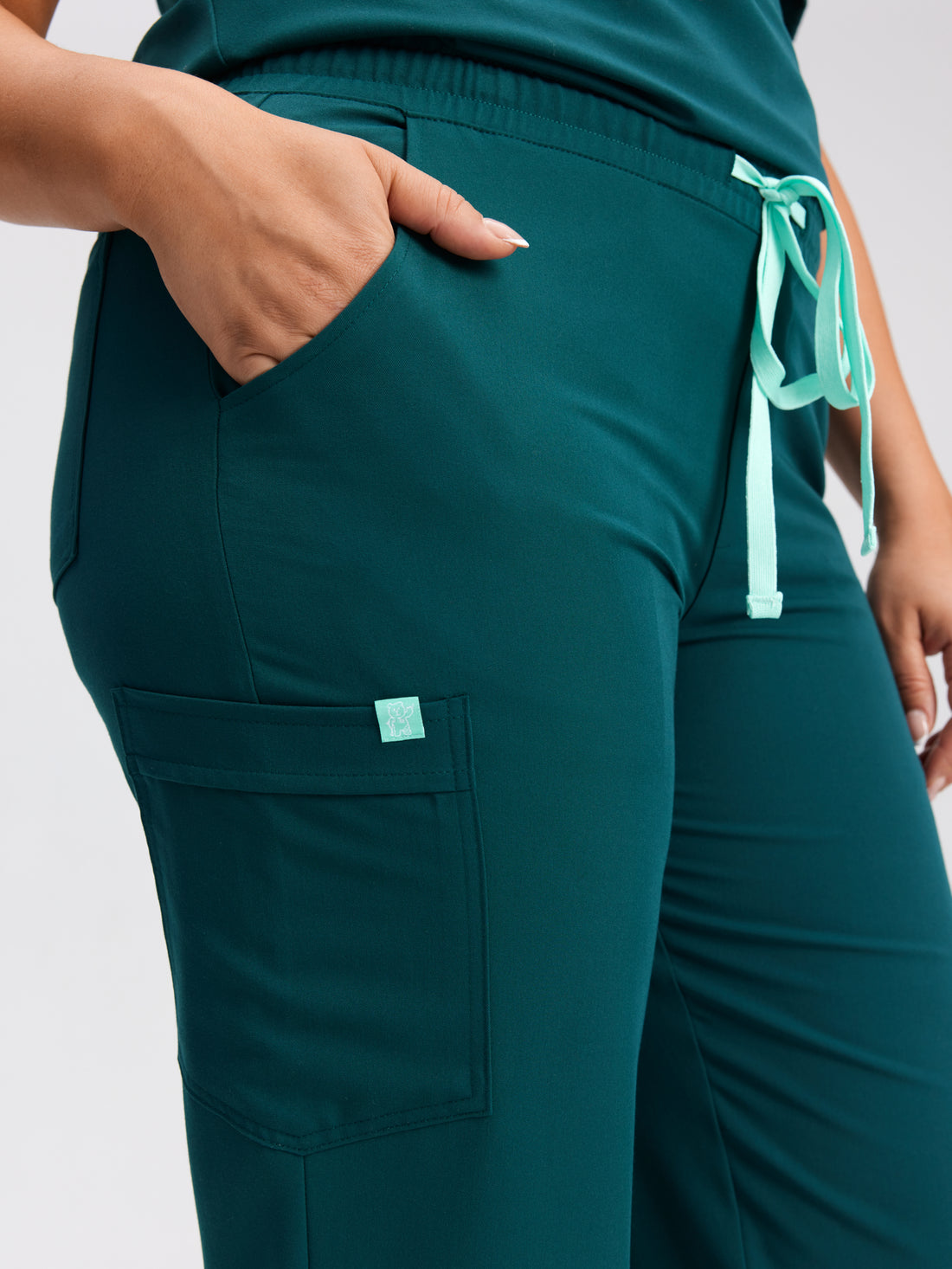 ROSIE RE-GARDE™ - TEAL - Jogger Scrub Pants - SILVADUR™