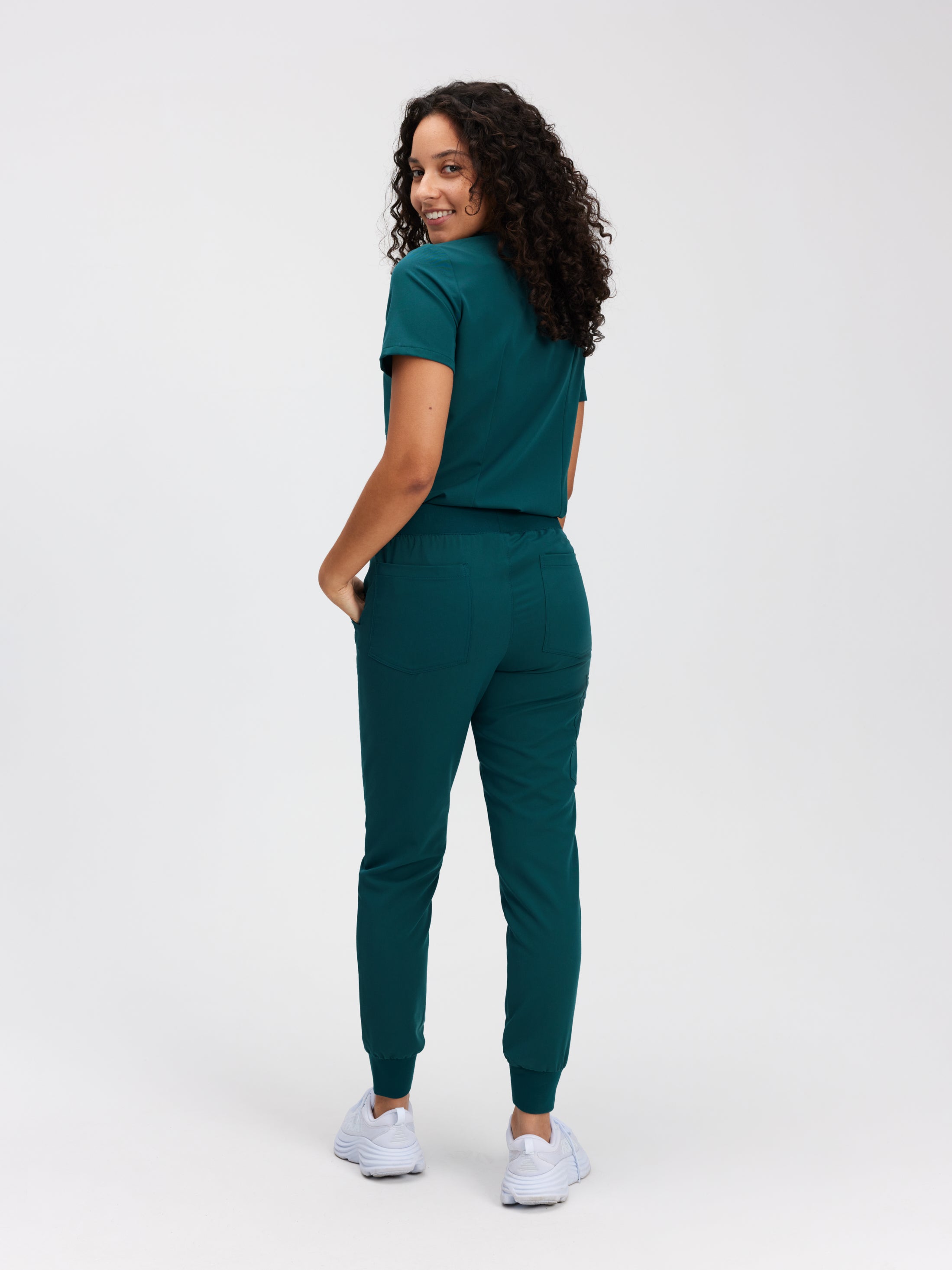 DEMI RE-GARDE™ - TEAL - Jogger Scrub Pants - SILVADUR™