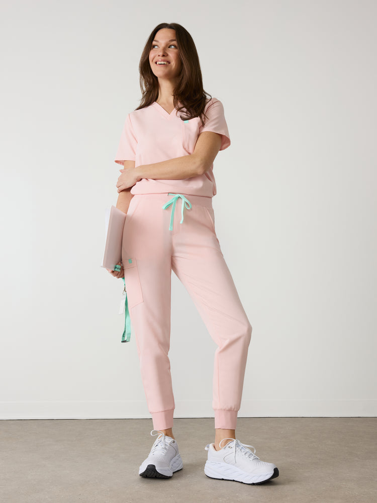 DEMI RE-GARDE™ - ROSE QUARTZ - Jogger Scrub Pants - SILVADUR™ - Final Sale