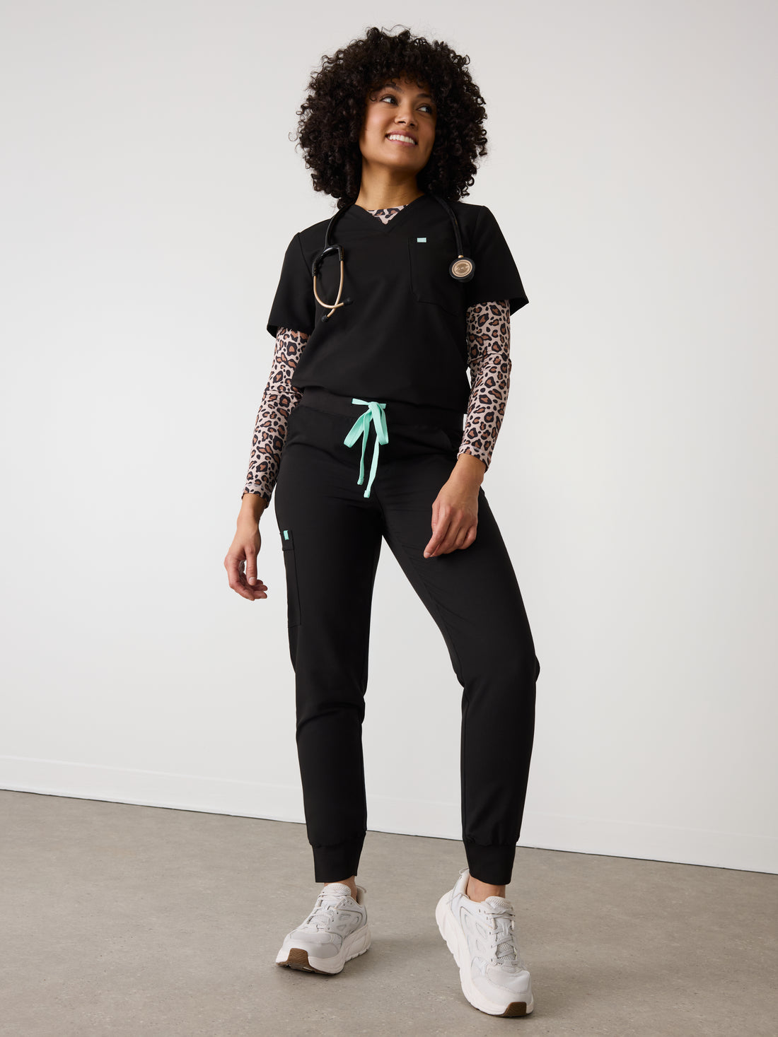 Chandail Underscrub Ultra-Performant - Léopard - Manches Longues Pour Femme