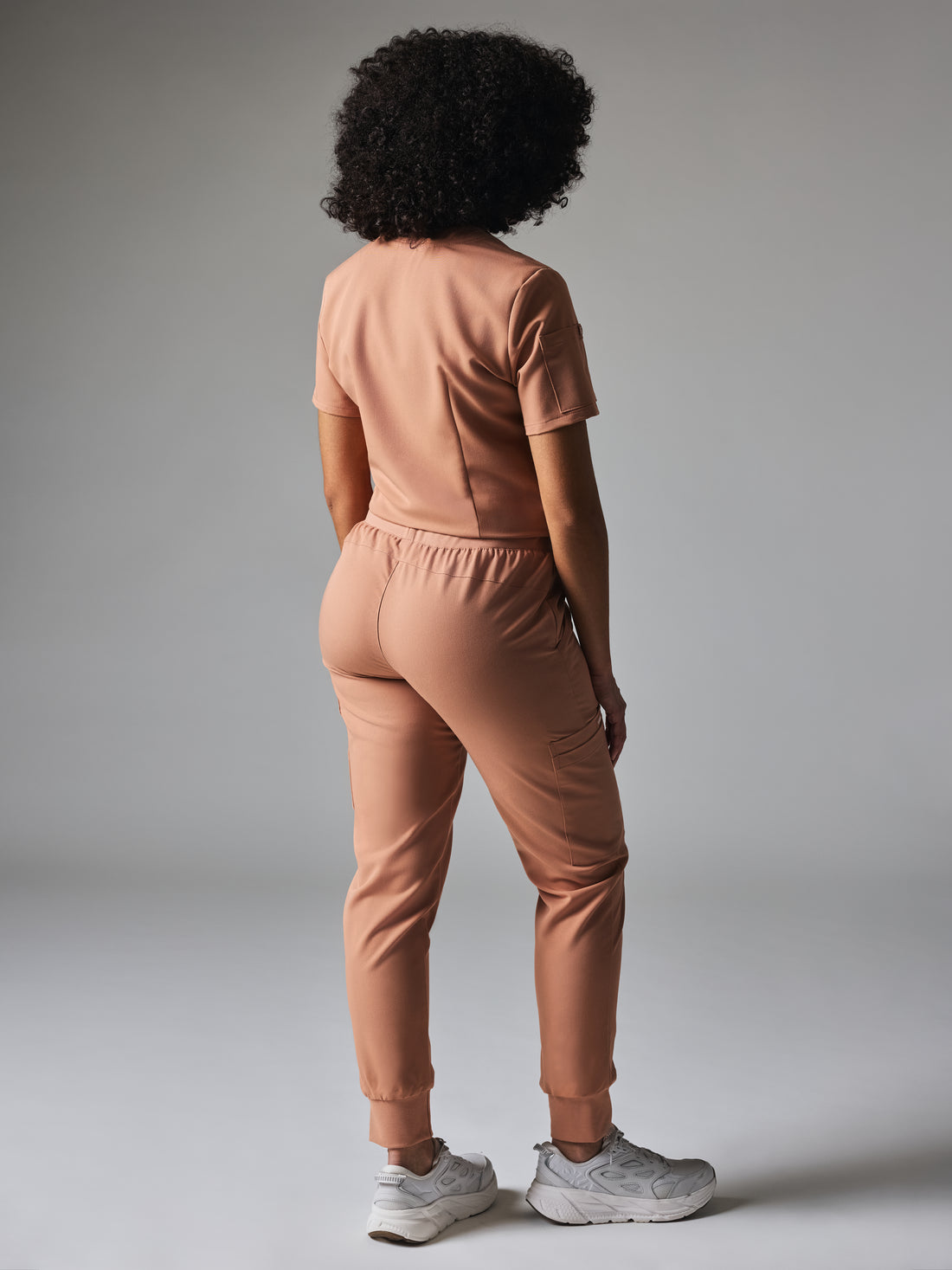 MARIE GARDE™ - MOCHA - Six Pockets Jogger Scrub Pants - SILVADUR™