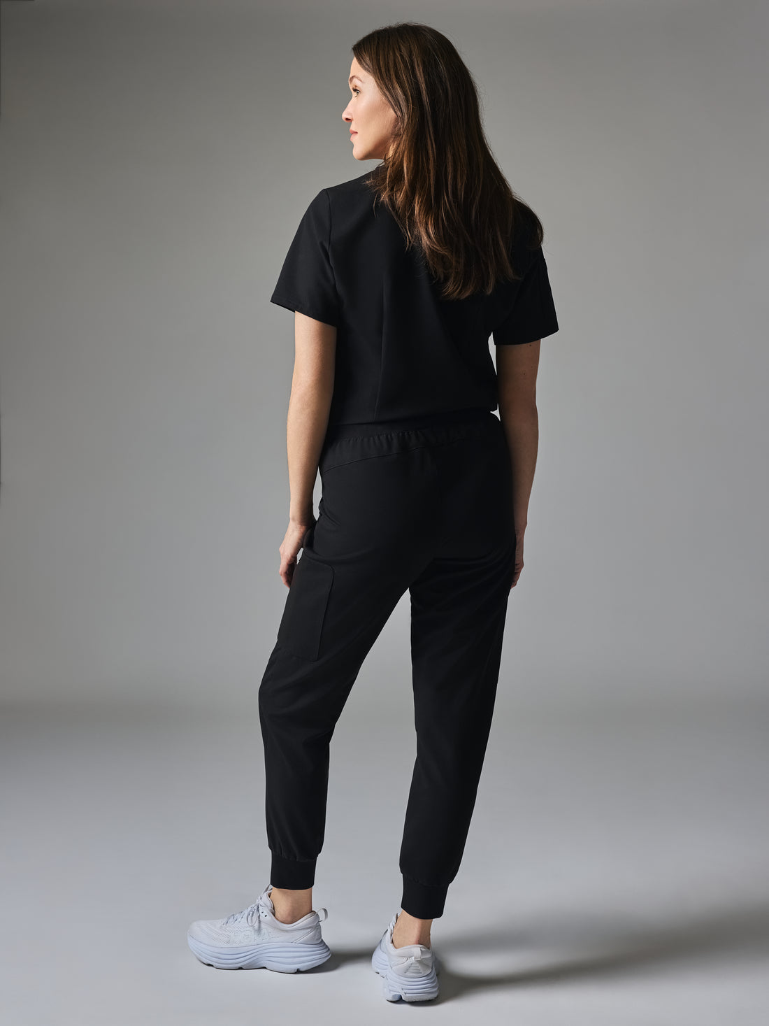 MARIE for King Animal Hospital - BLACK - Six Pockets Jogger Scrub Pants - SILVADUR™