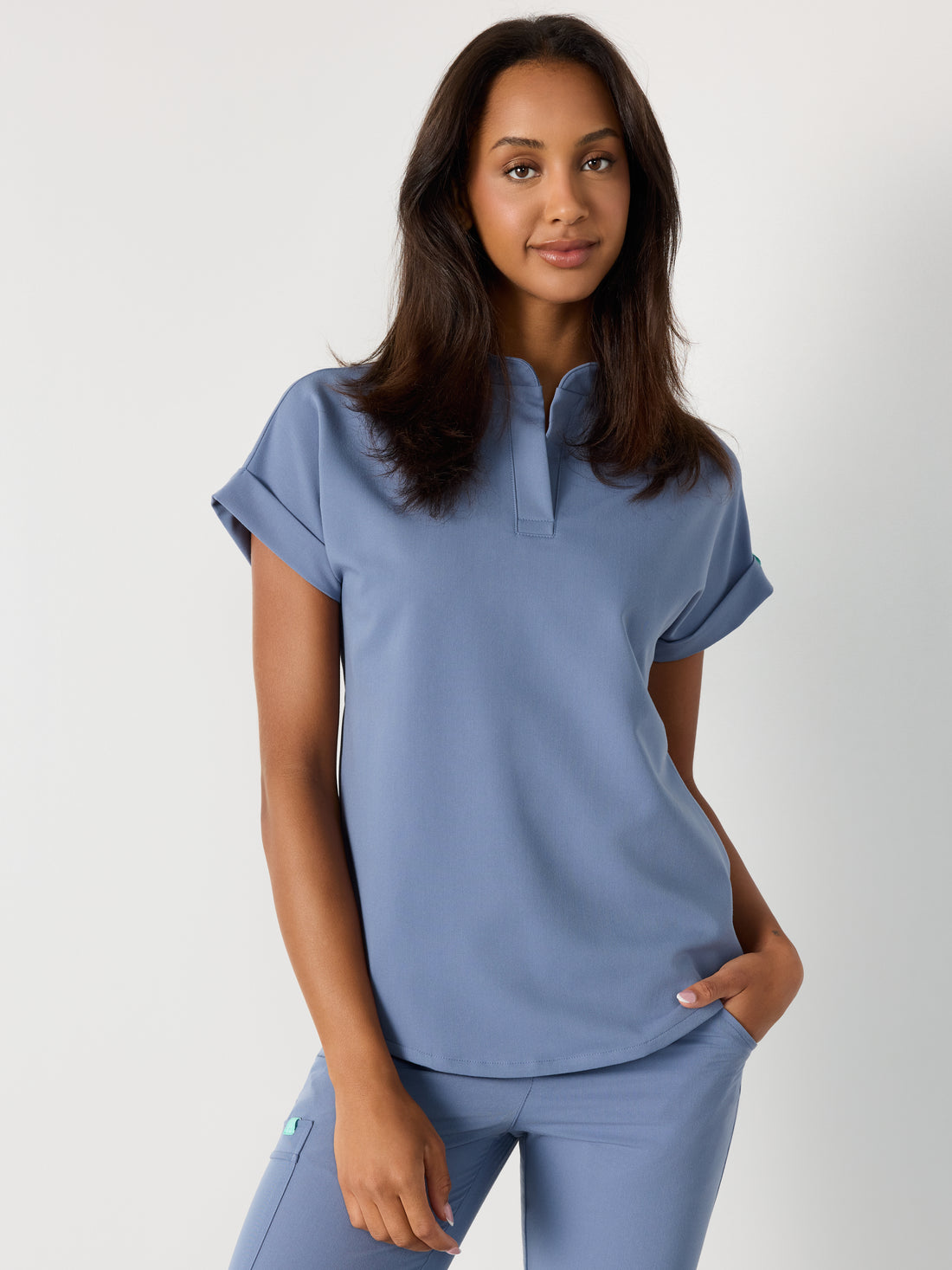 CHARLIE RE-GARDE™ - BLEU HORIZON - Haut Col Mao - SILVADUR™