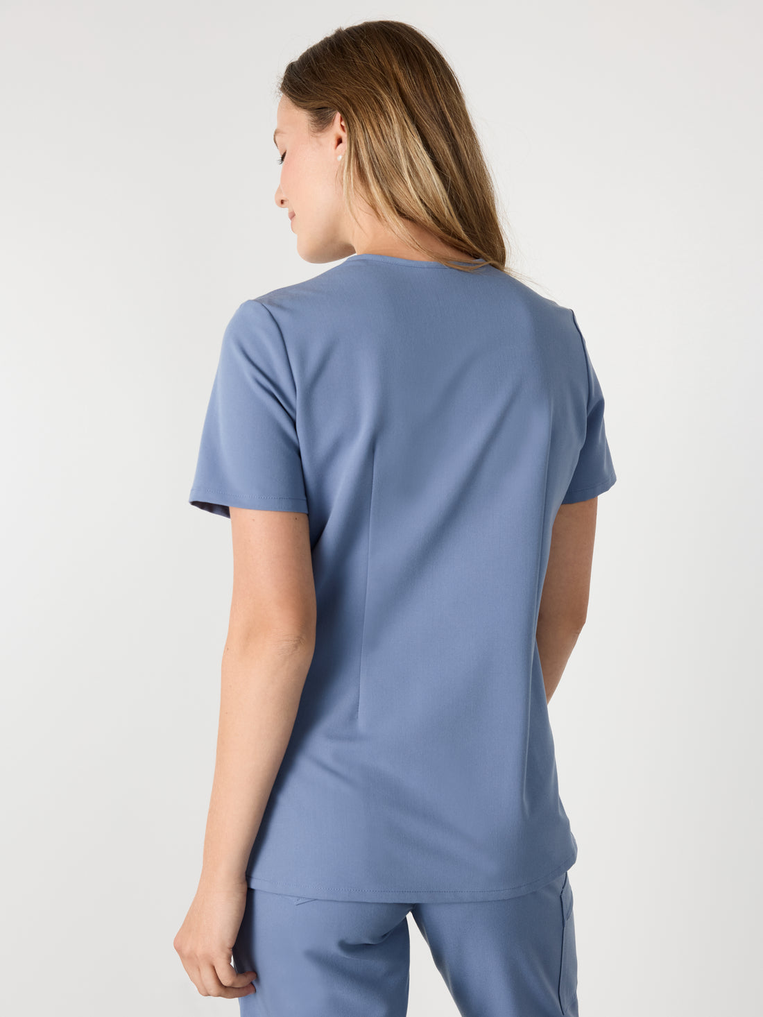 GABRIELLE RE-GARDE™ - BLUE HORIZON - One Pocket Scrub Top - SILVADUR™