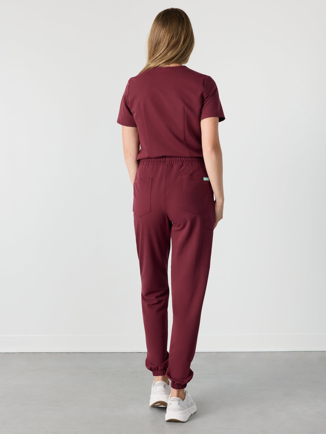 ROSIE RE-GARDE™ - BURGUNDY - Jogger Scrub Pants - SILVADUR™