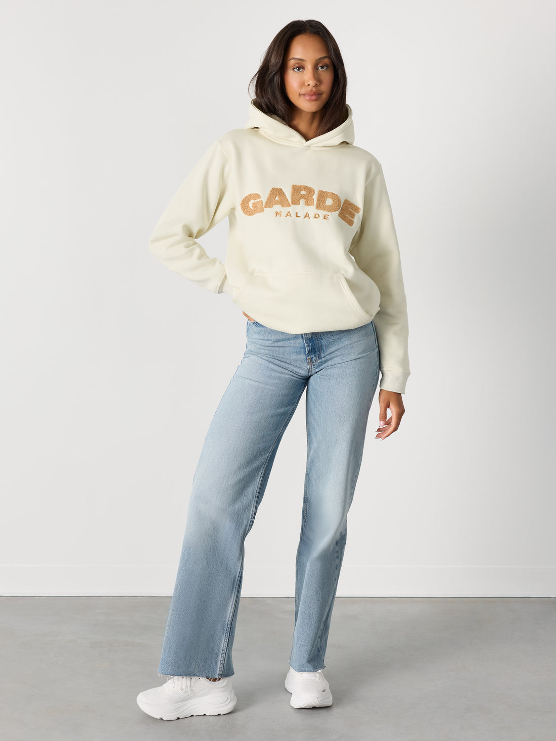 GARDE - Peluche - Hoodie Ivoire