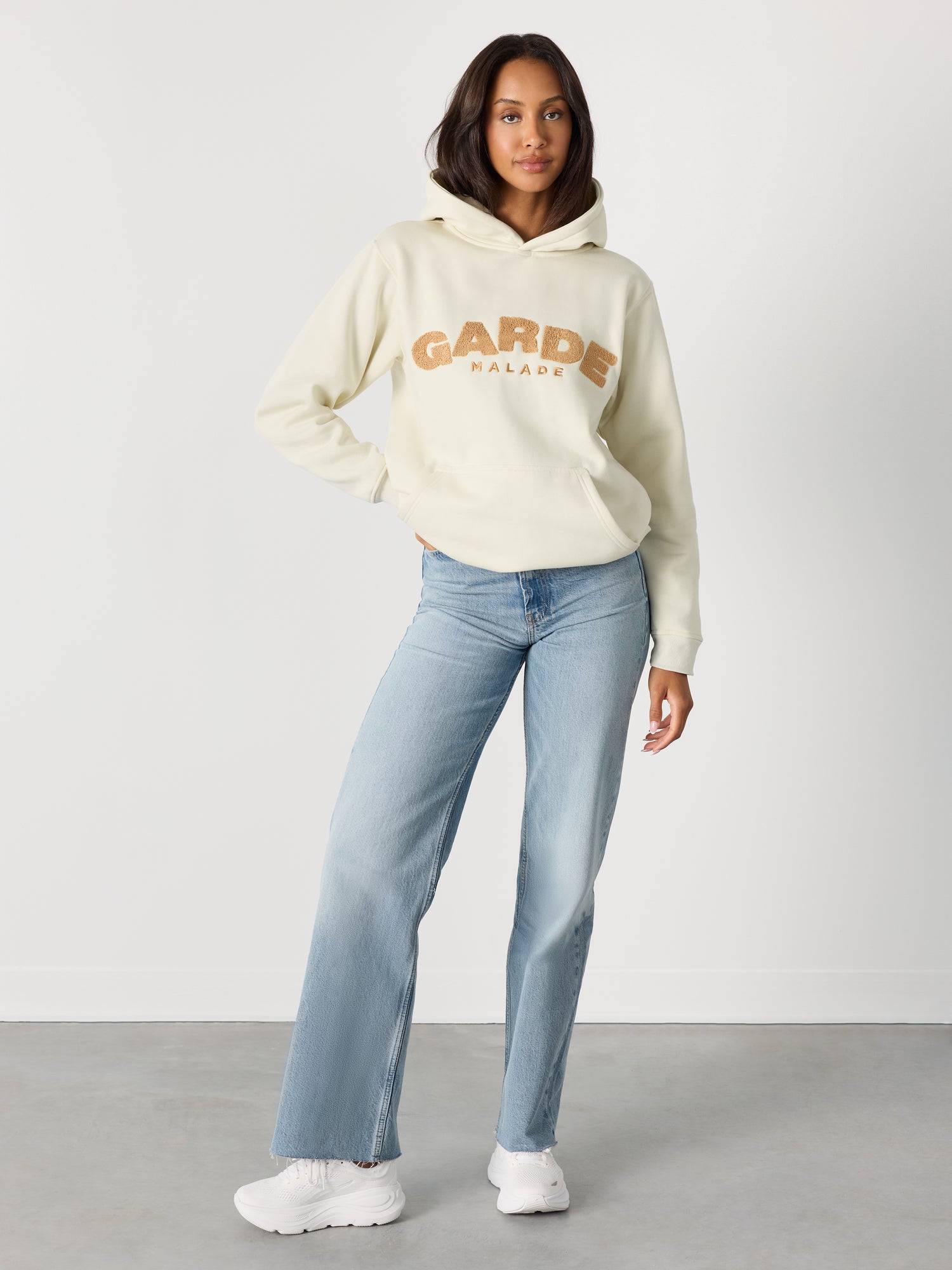 GARDE - Peluche - Hoodie Ivoire