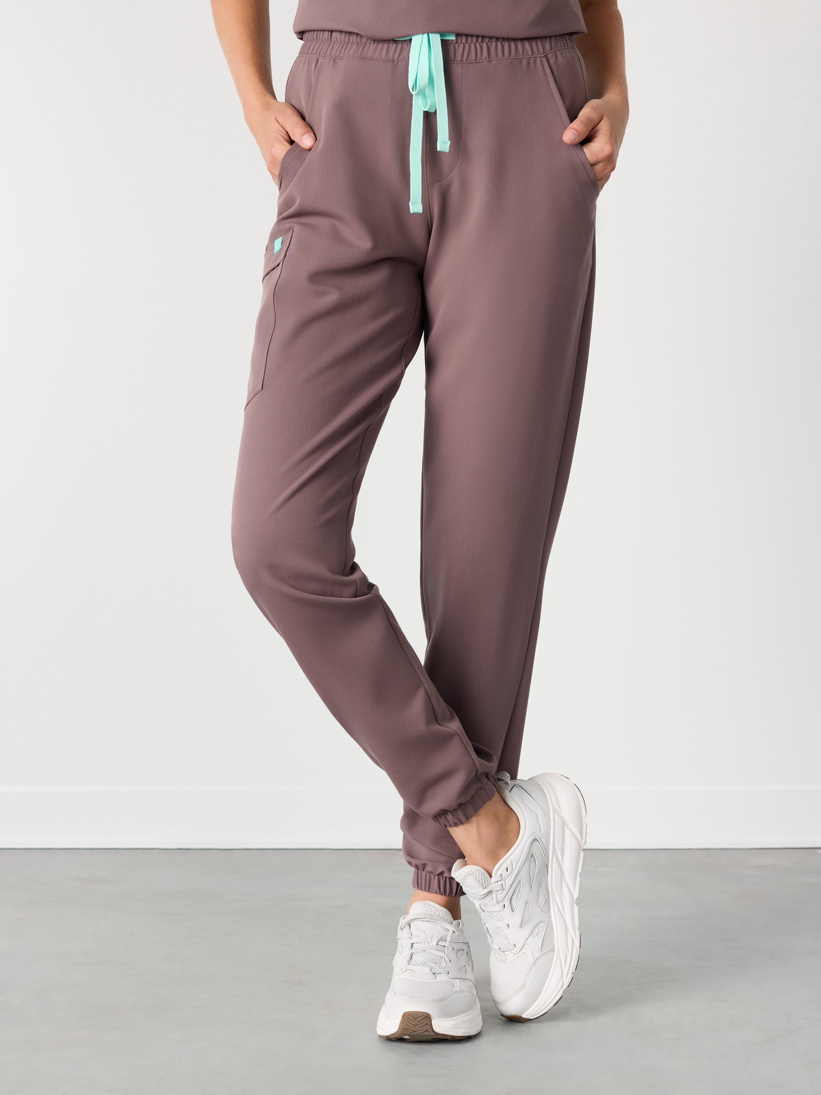ROSIE RE-GARDE™ - SOFT PLUM - Jogger Scrub Pants - SILVADUR™