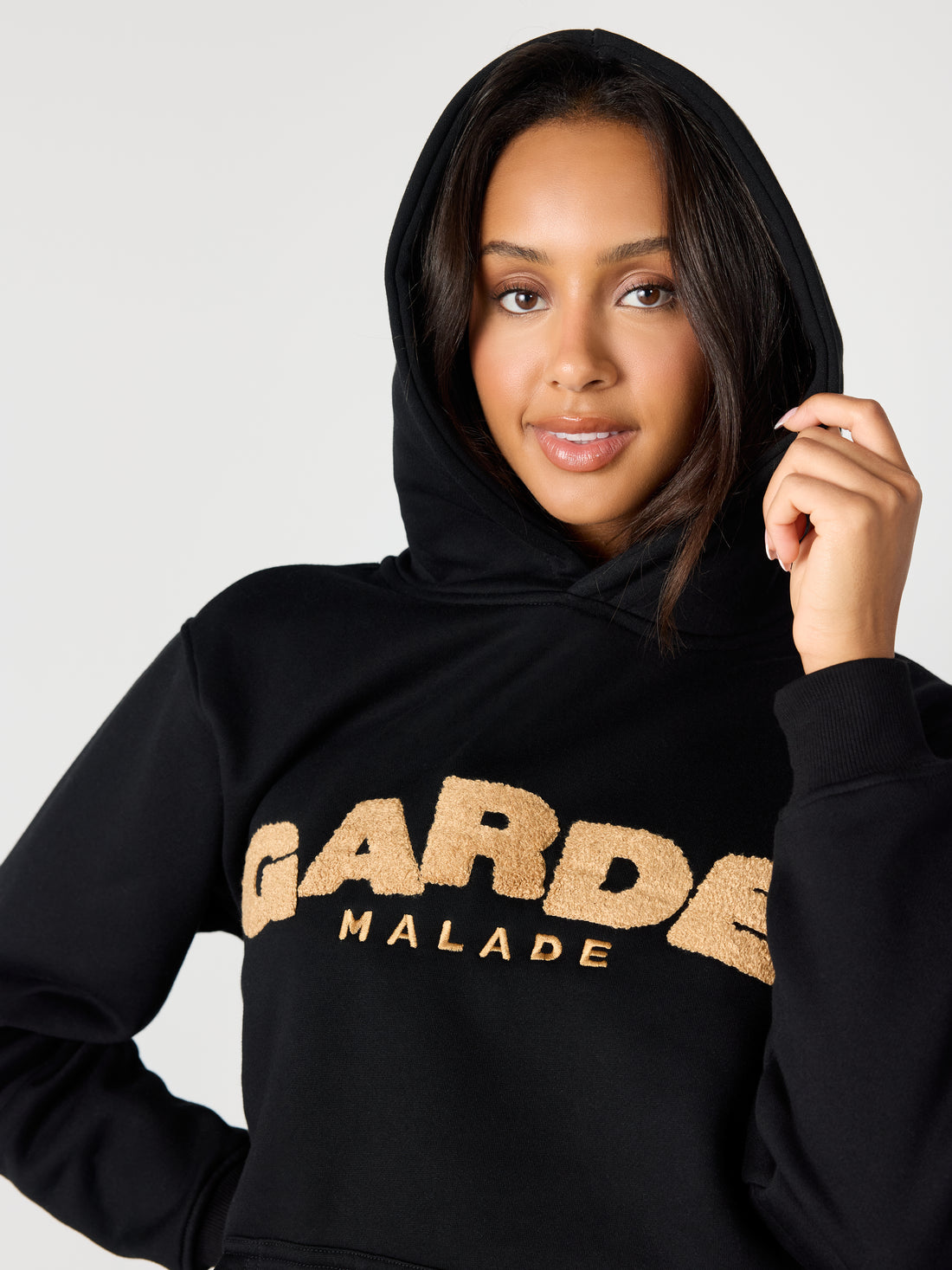 GARDE - Peluche - Hoodie Noir