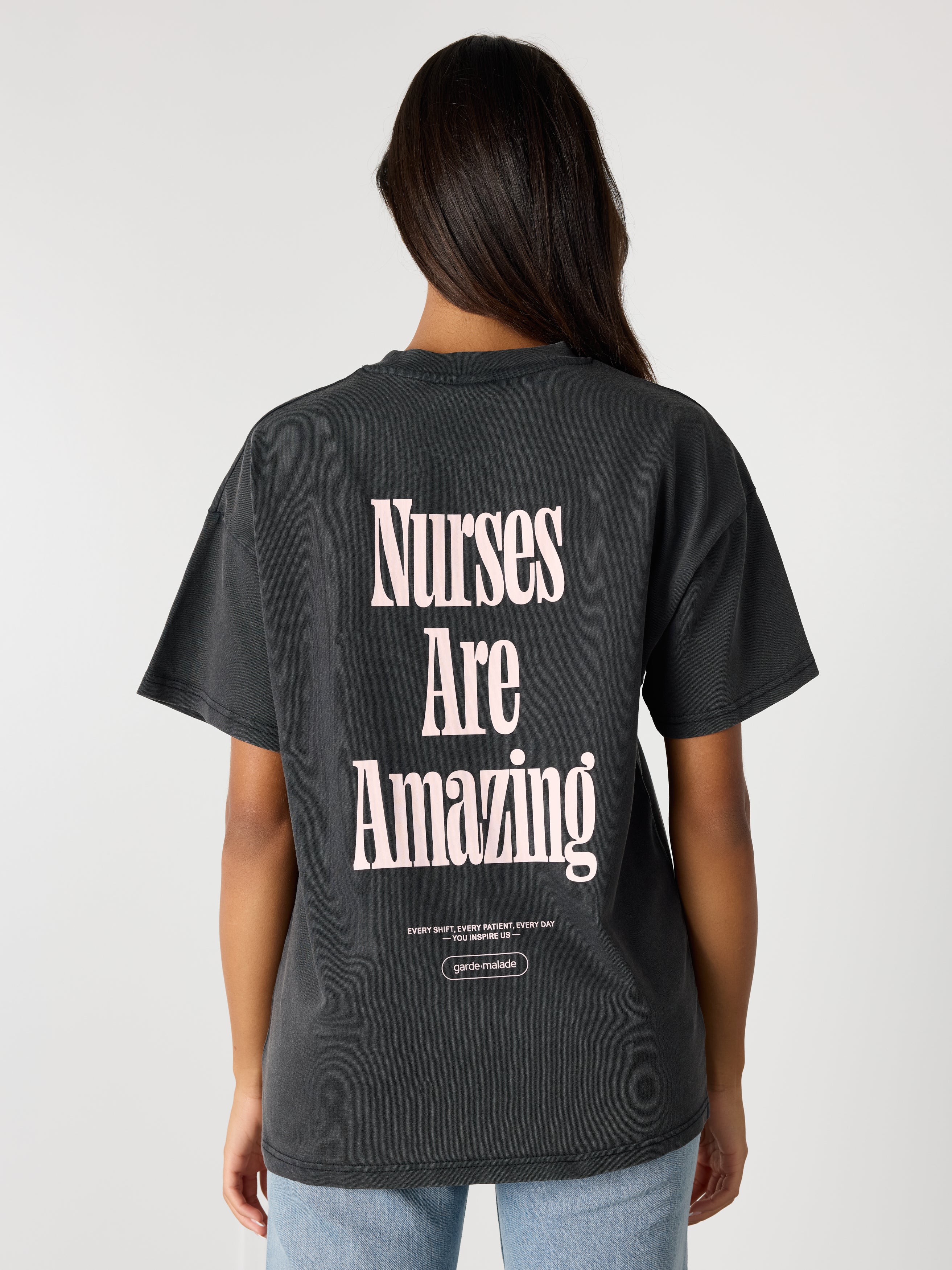 Oversized T-Shirt Unisexe - Nurses Are Amazing Rose