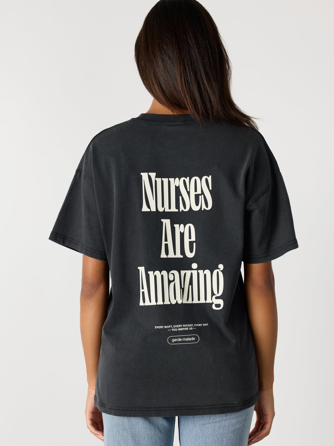 Oversized T-Shirt Unisexe - Nurses Are Amazing Ivoire