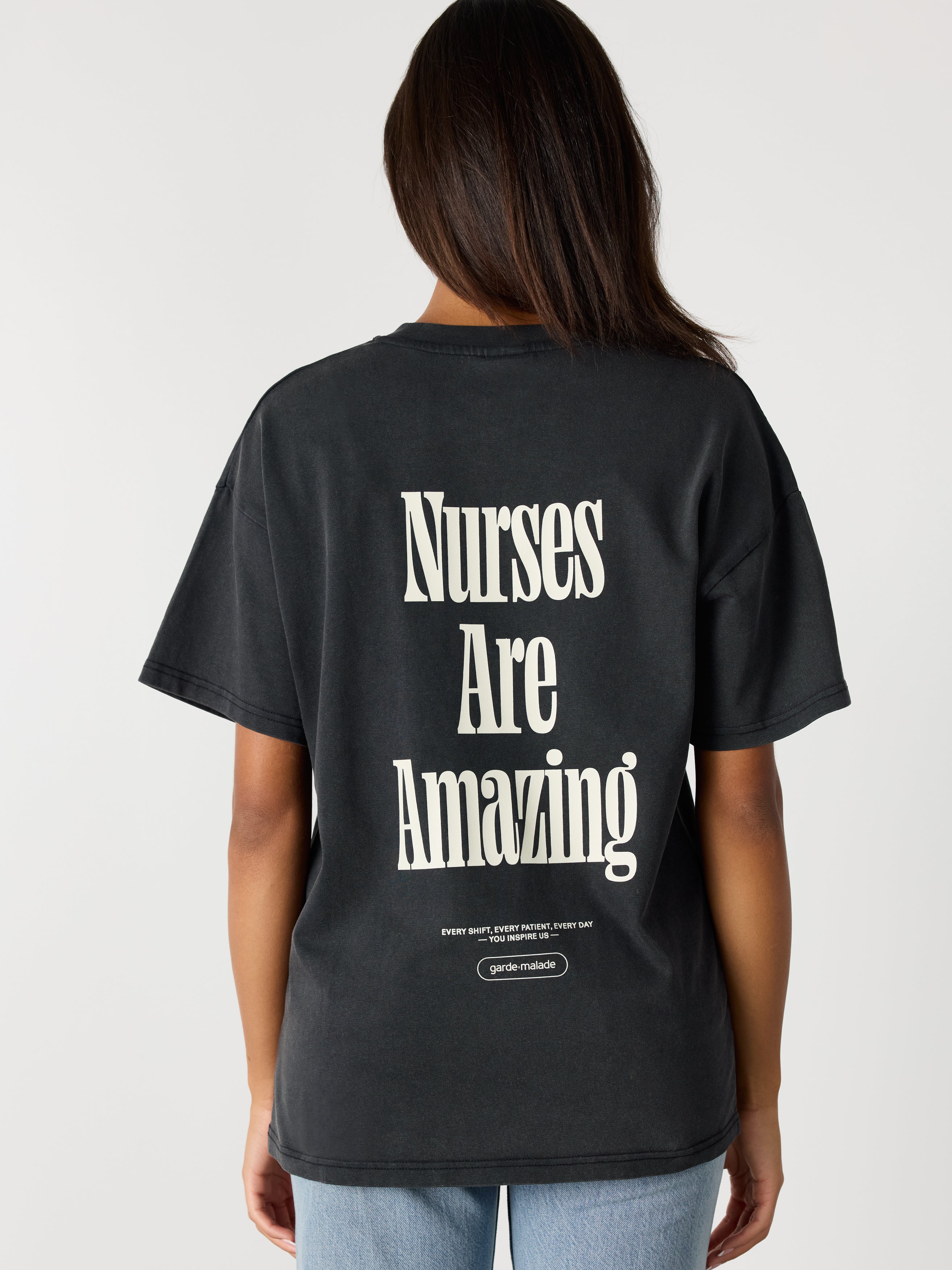 Oversized T-Shirt Unisexe - Nurses Are Amazing Ivoire