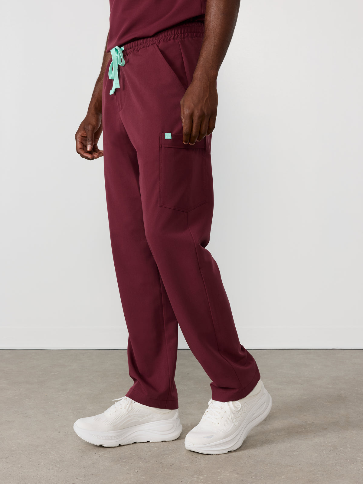 ROMEO RE-GARDE™️ - BURGUNDY - Straight Cut Scrub Pants - SILVADUR™️