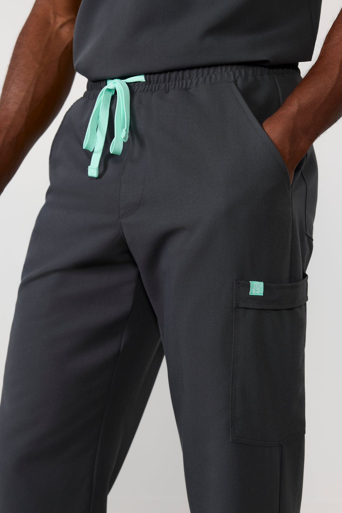 ROMEO RE-GARDE™️ - CHARCOAL - Straight Cut Scrub Pants - SILVADUR™️