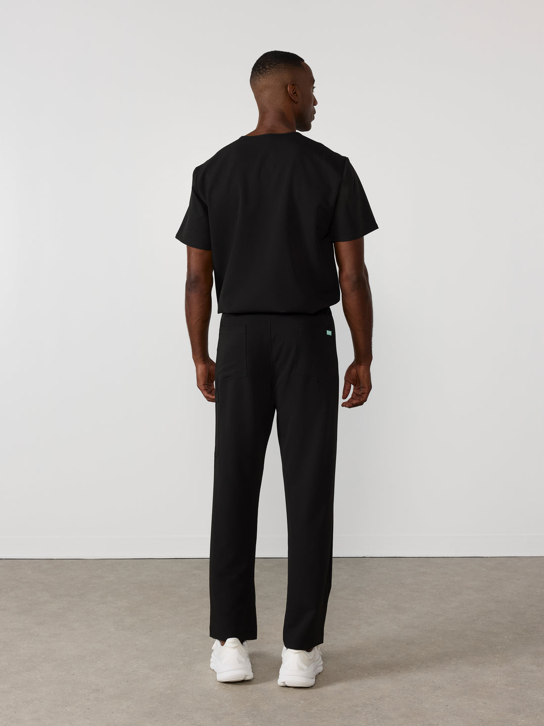 ROMEO RE-GARDE™️ - BLACK - Straight Cut Scrub Pants - SILVADUR™️