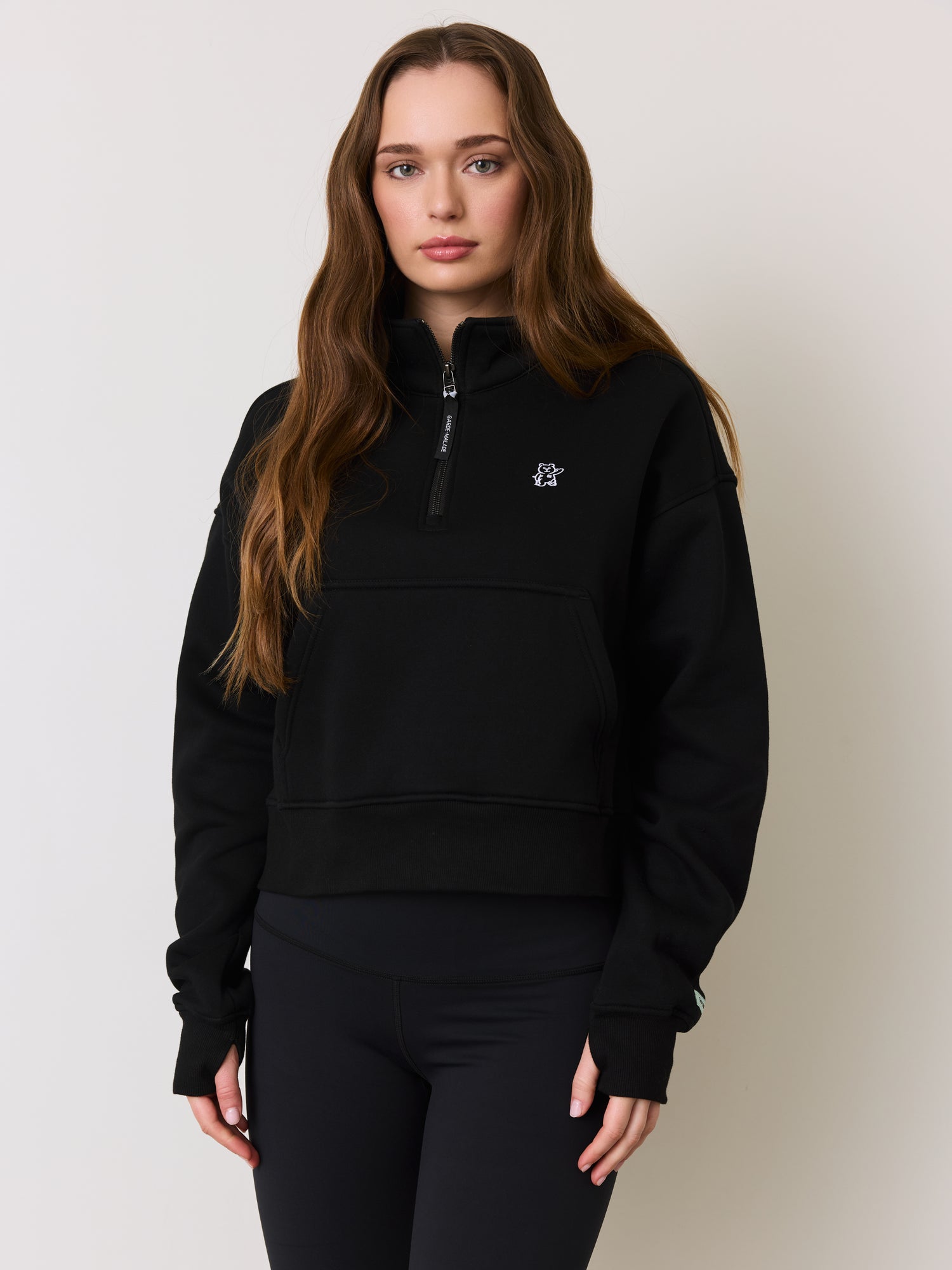 Half Zip Veste - Noir