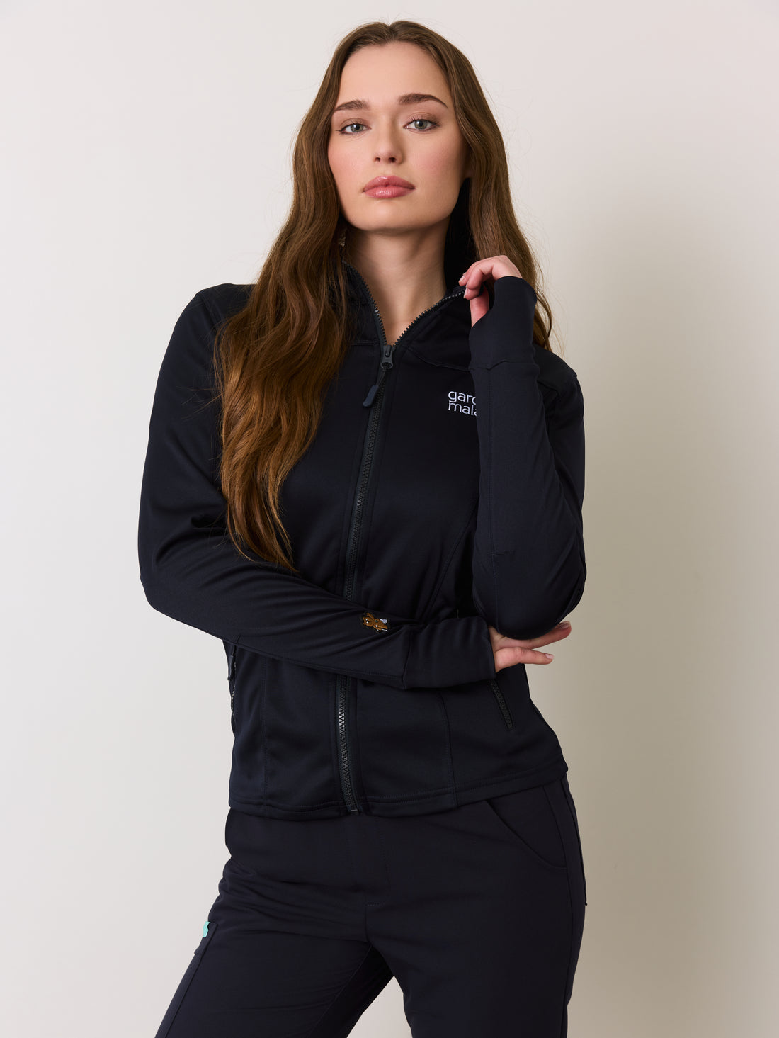 Veste Polyester Full Zip – Bleu Nautique – Broderie Garde-Malade