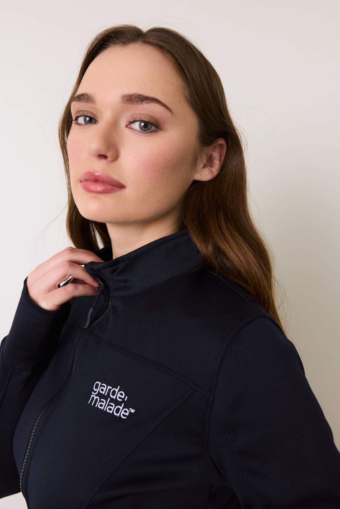 Veste Polyester Full Zip – Bleu Nautique – Broderie Garde-Malade