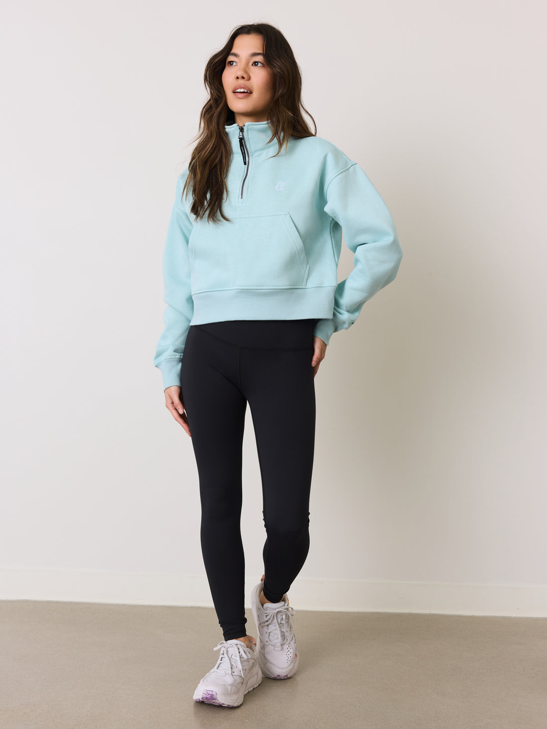 Half Zip Veste - Menthe