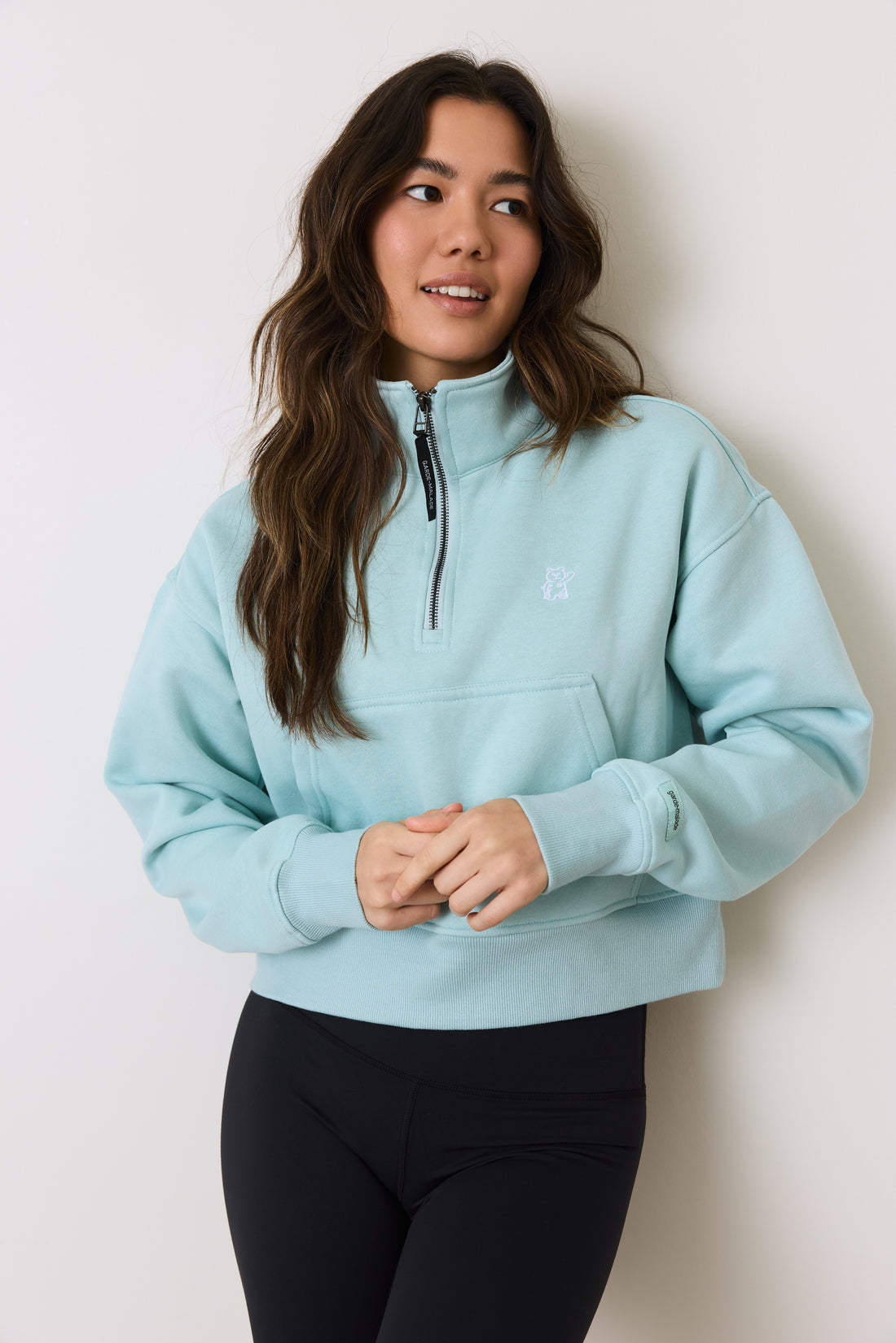 Half Zip Veste - Menthe